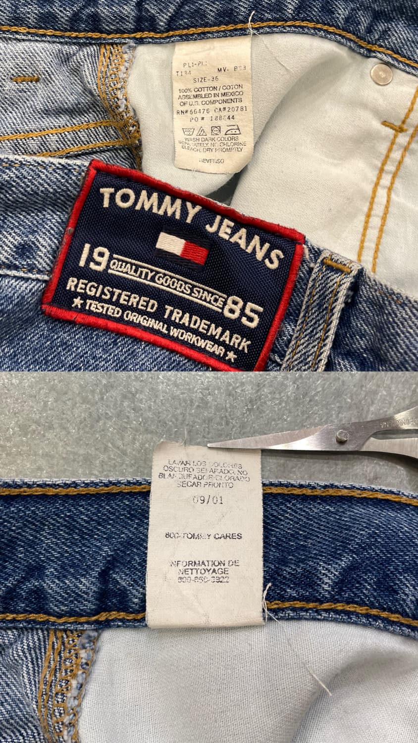 (38) 00s 올드스쿨 Tommy 타미힐피거 진스 데님 반바지 쇼츠 상품이미지10