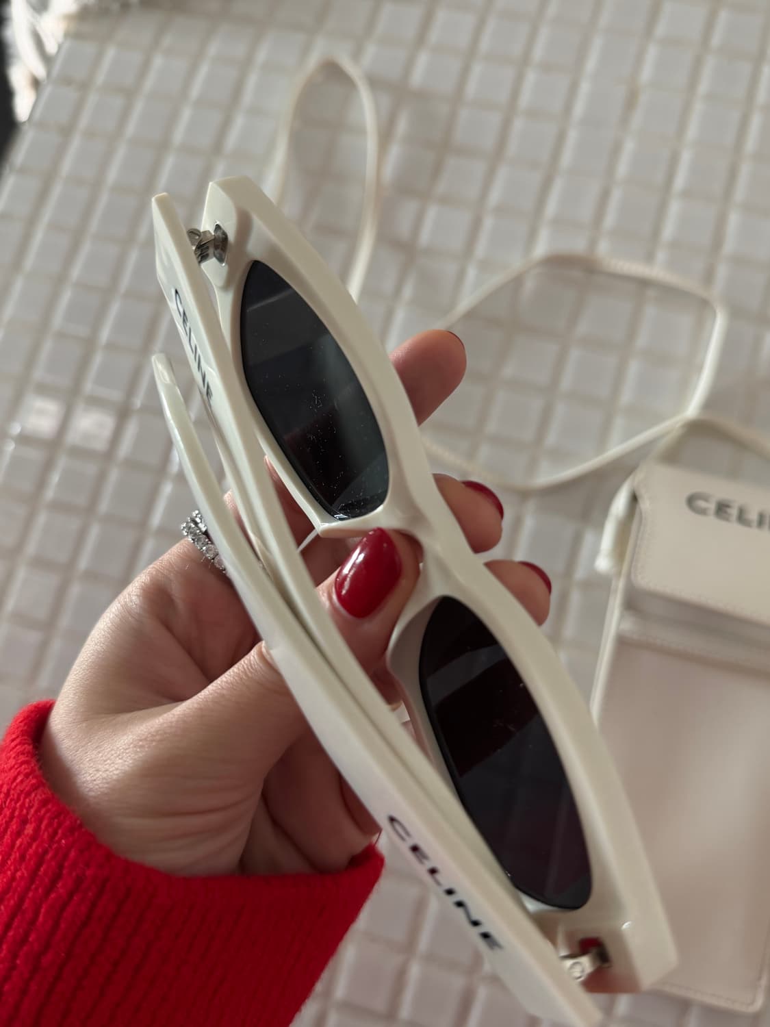 celine 셀린 선글라스 화이트 상품이미지4