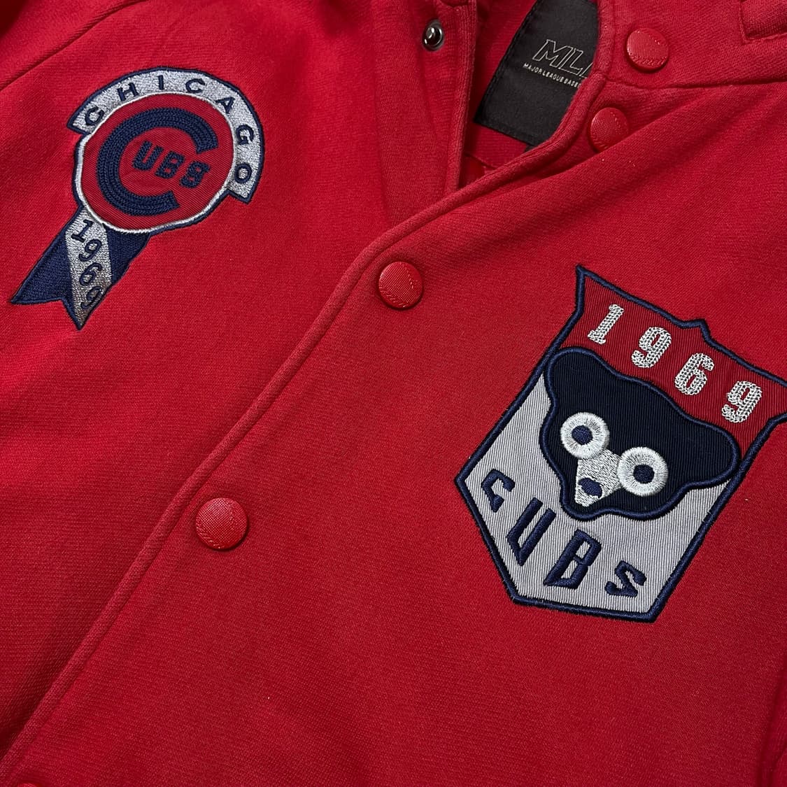 MLB 시카고 컵스 히든후드 야구점퍼 바시티 자켓 [레드] M/95 상품이미지5