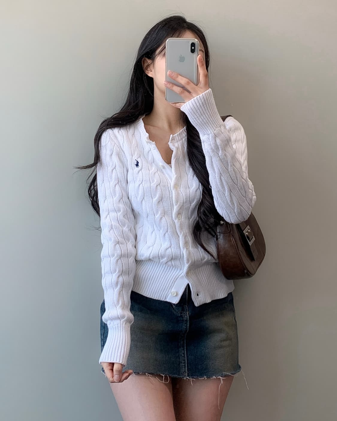 폴로 코튼 케이블 가디건 상품이미지2