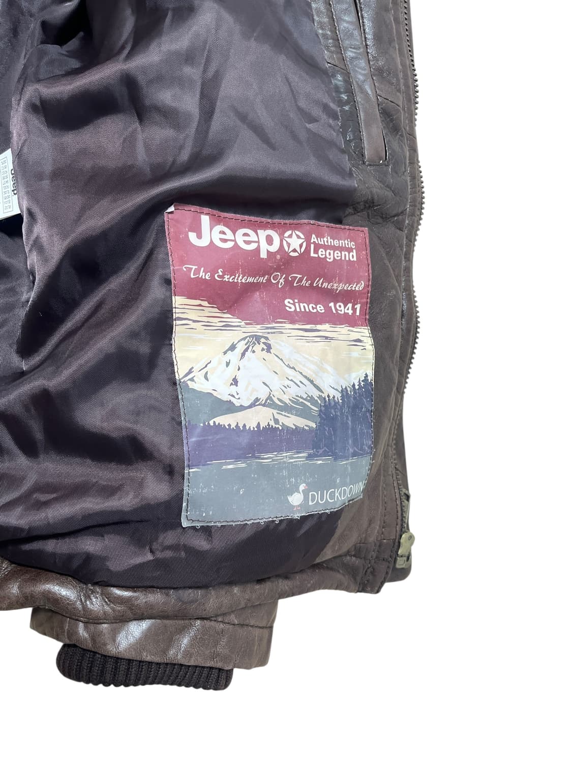 지프 양가죽 퍼 후드 레더 패딩 재킷 S 상품이미지6