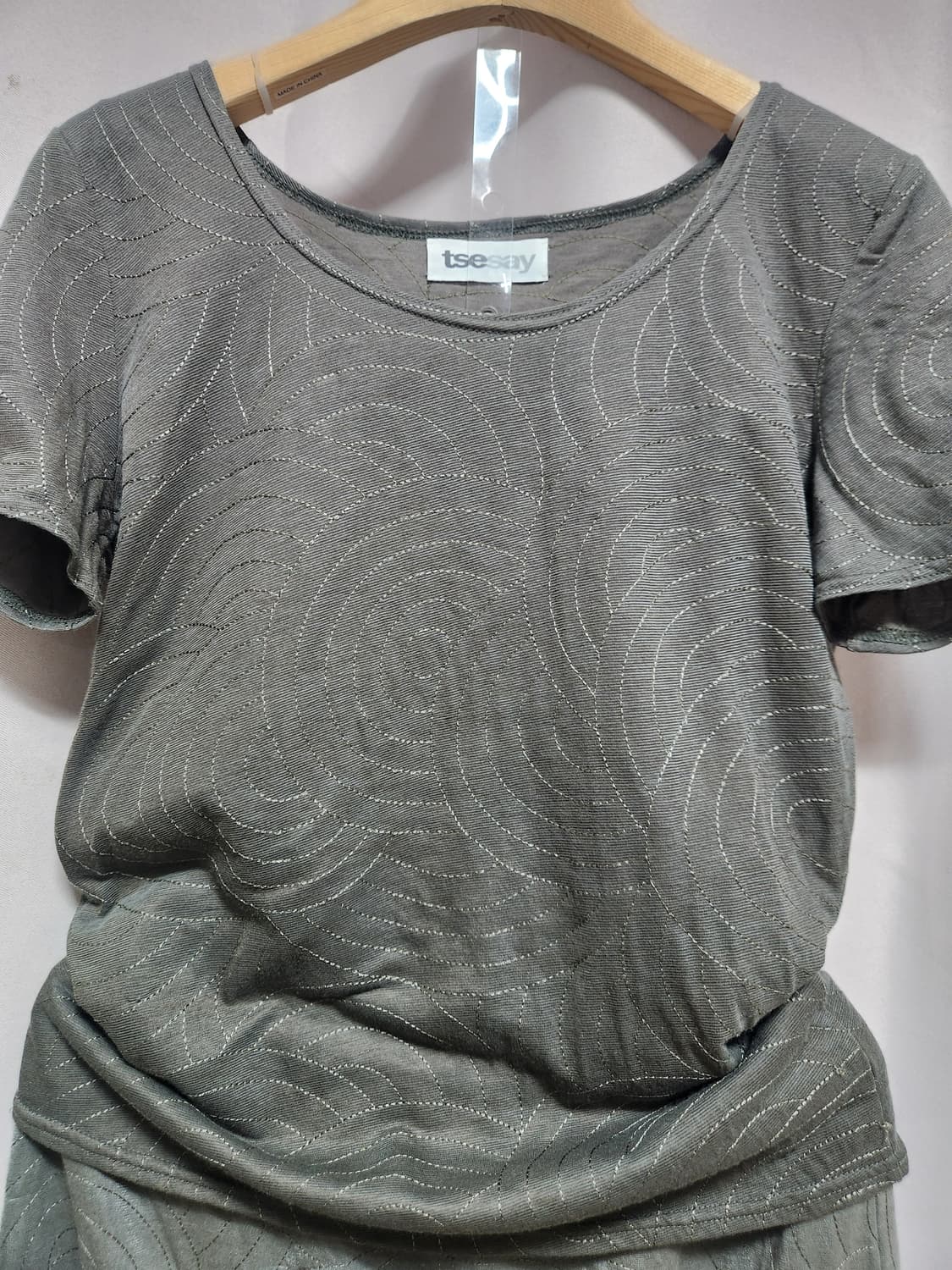 tse say 여성 반팔 상의 스커트 세트 상품이미지3