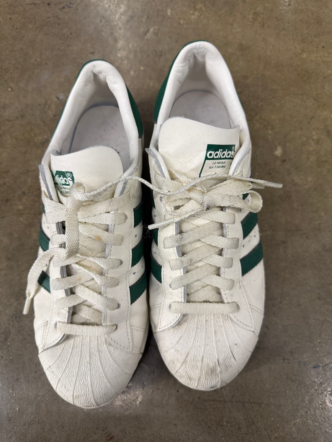 아디다스 슈퍼스타 흰/녹 270mm 상품이미지3