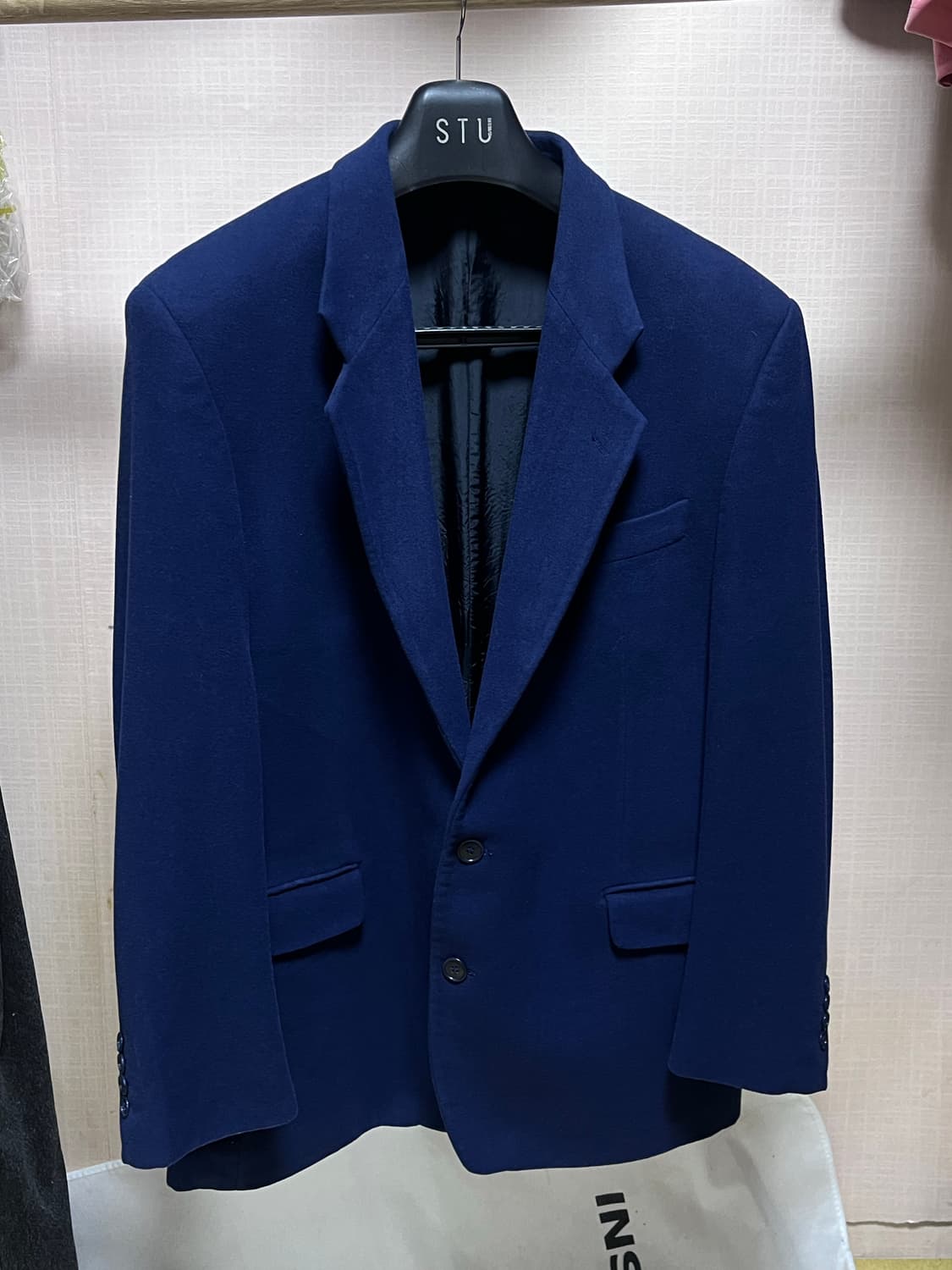 입생로랑 울 블레이저 네이비 상품이미지1