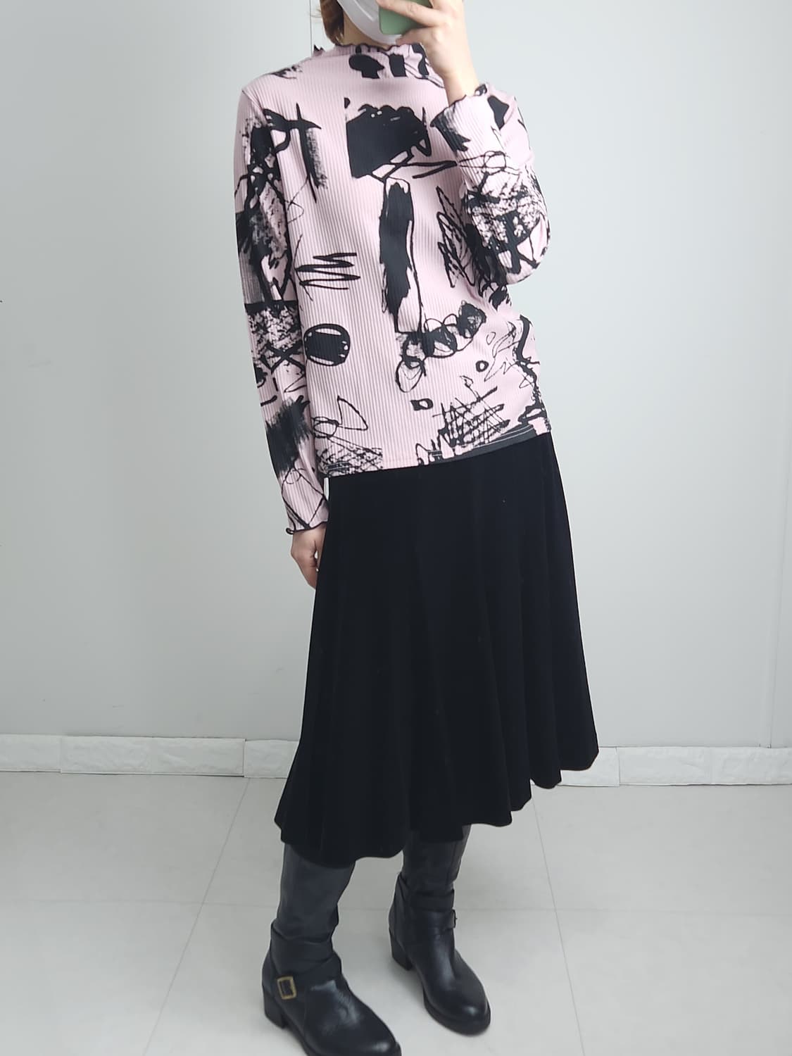 벨벳 스커트 상품이미지2