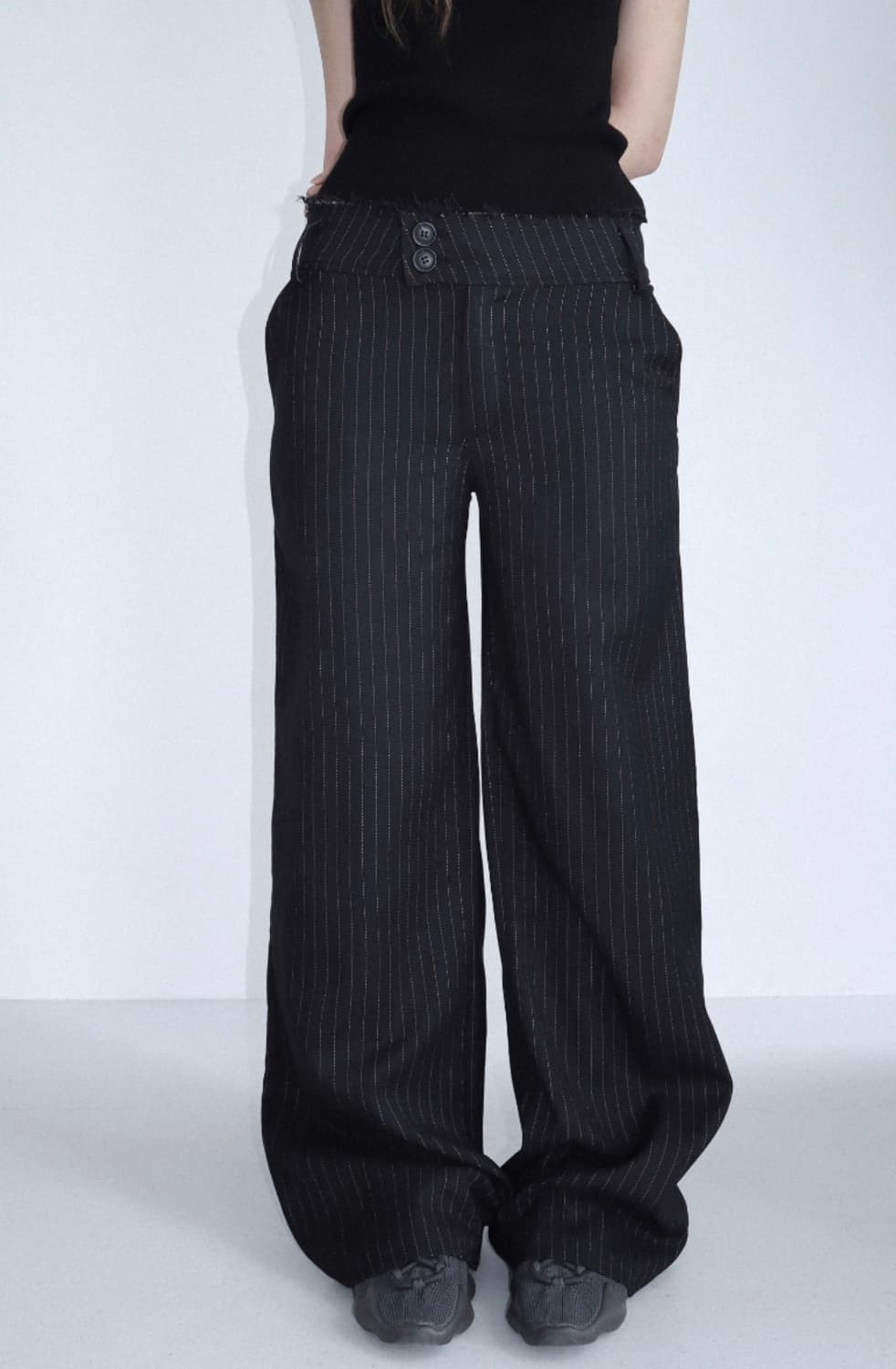 클라따 pinter low slacks, 슬랙스 black M 상품이미지1