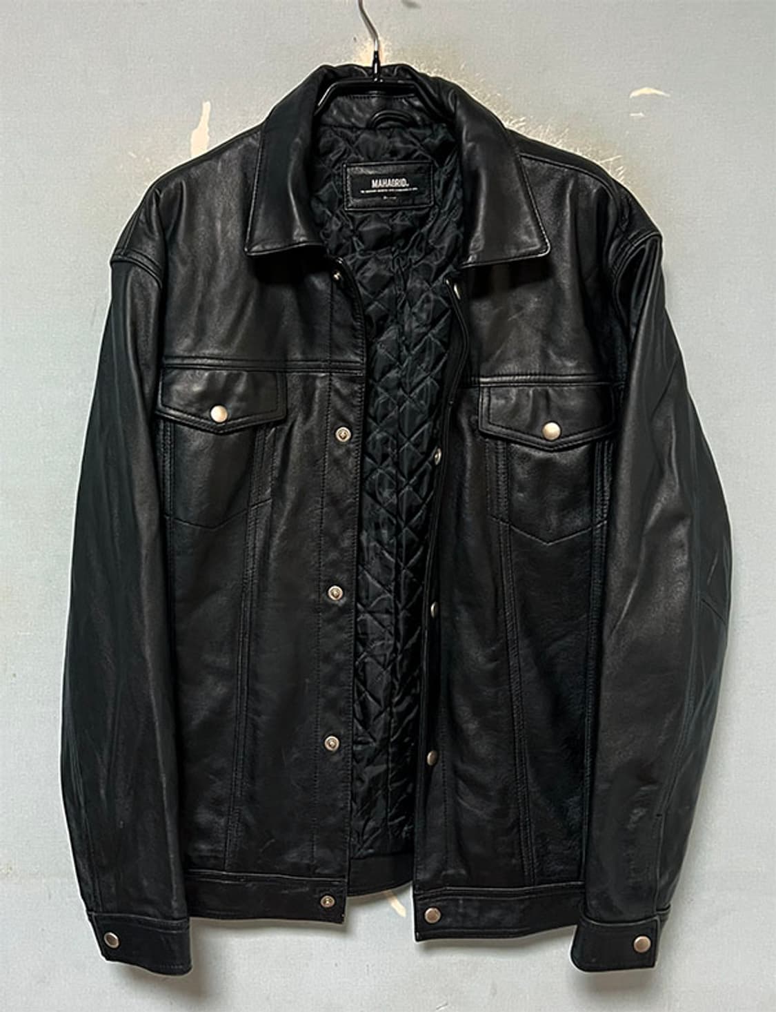 마하그리드 남자 양가죽자켓 트러커 추동 안감누빔 L 100 상품이미지1