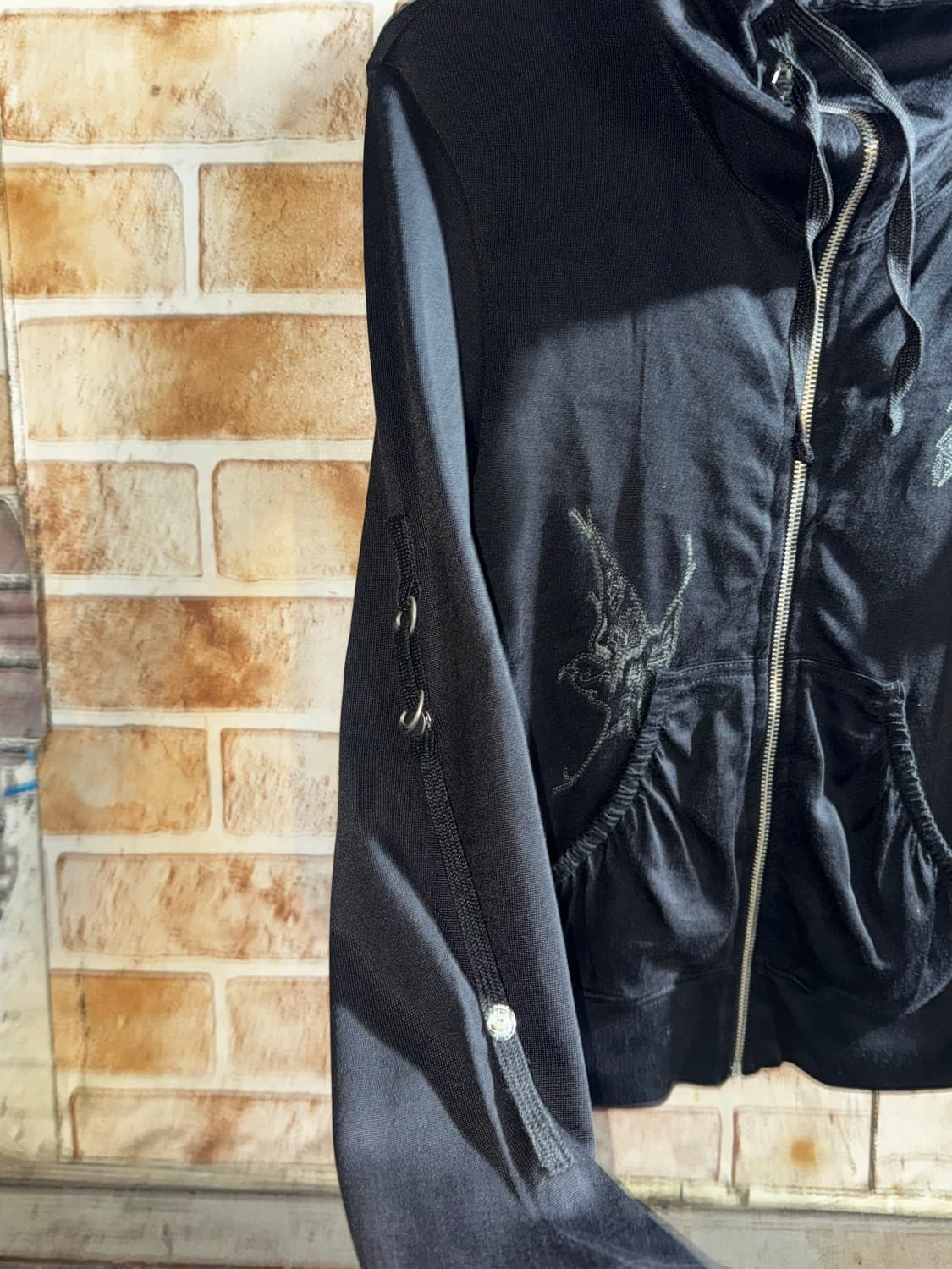 디젤 오리엔탈 프린팅 딱붙 하이넥 집업  상품이미지7