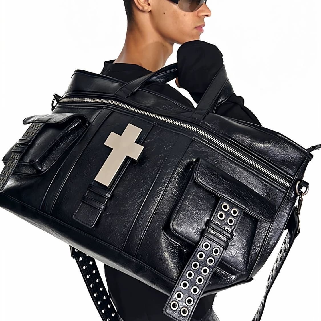 Cross Embossed Leather Multi-Way bag  상품이미지3