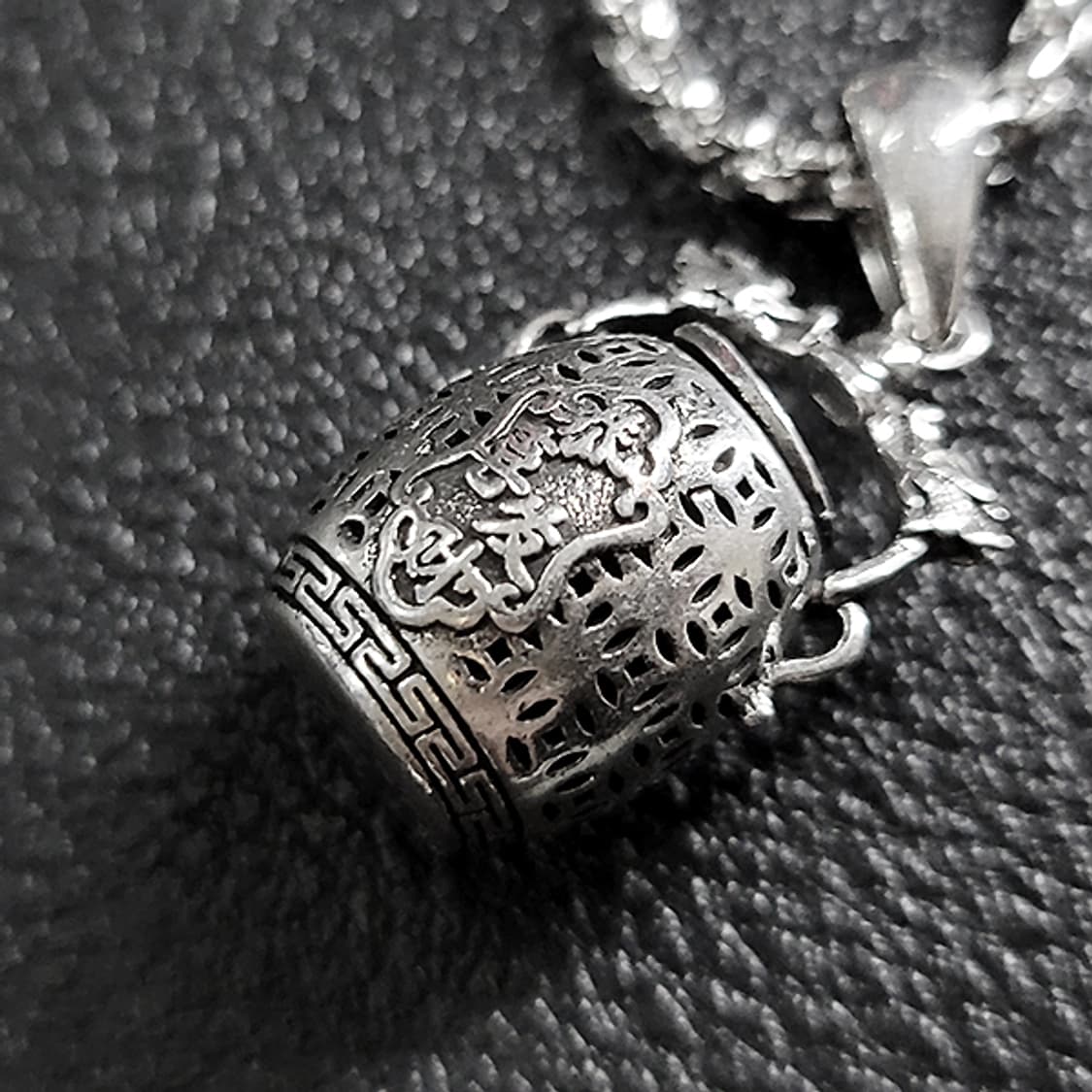 사리라 백동 펜던트 엔틱 선물 부처님 불교 남자 목걸이 상품이미지2