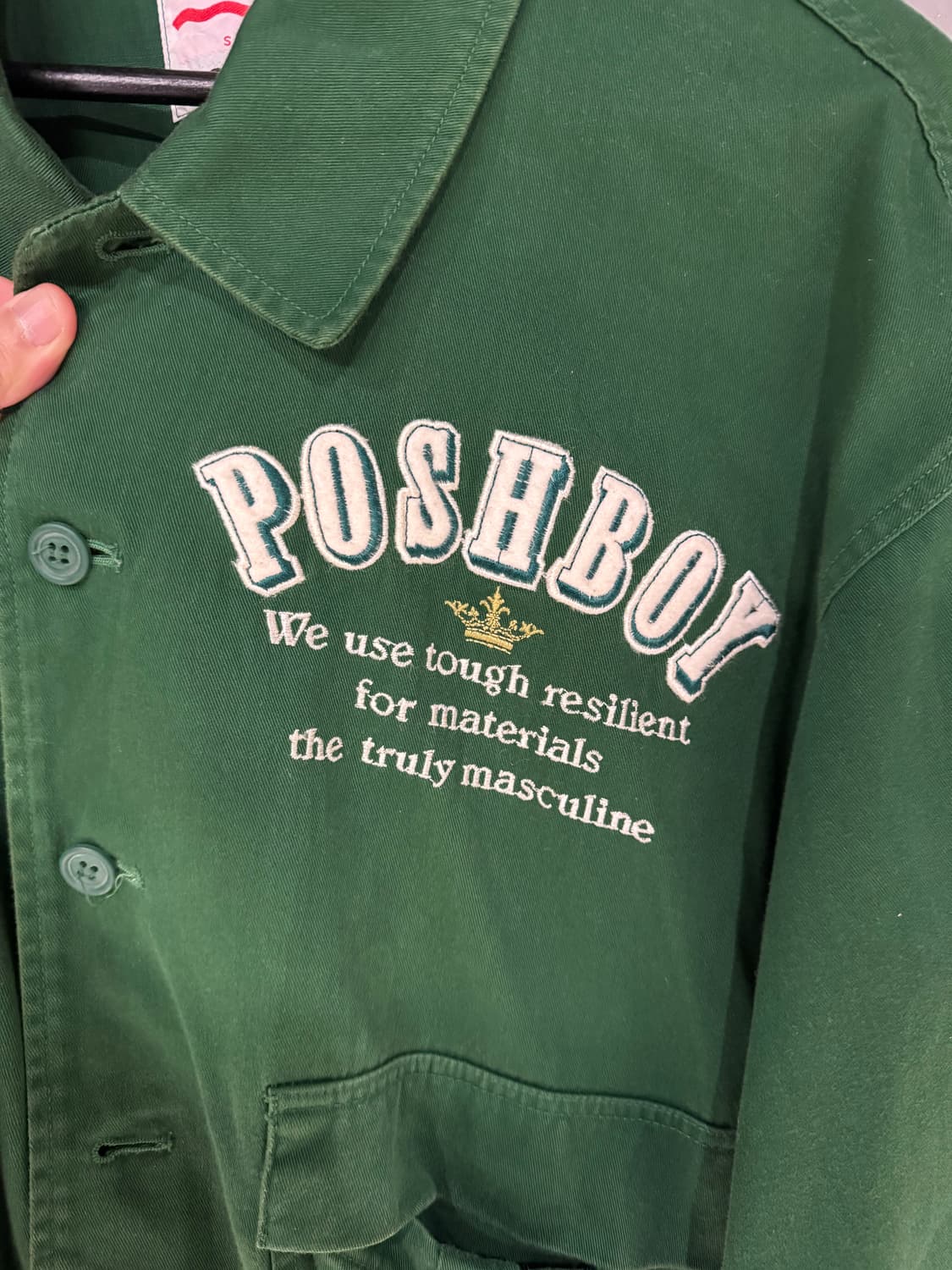 90s POSHBOY 자수 봄버자켓 상품이미지4