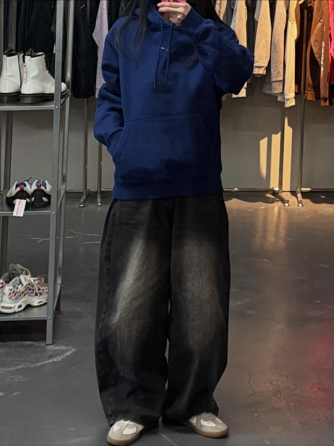 나이키 X 드레이크 녹타 카디널 스탁 에센셜 후드네이비  A3486 상품이미지1