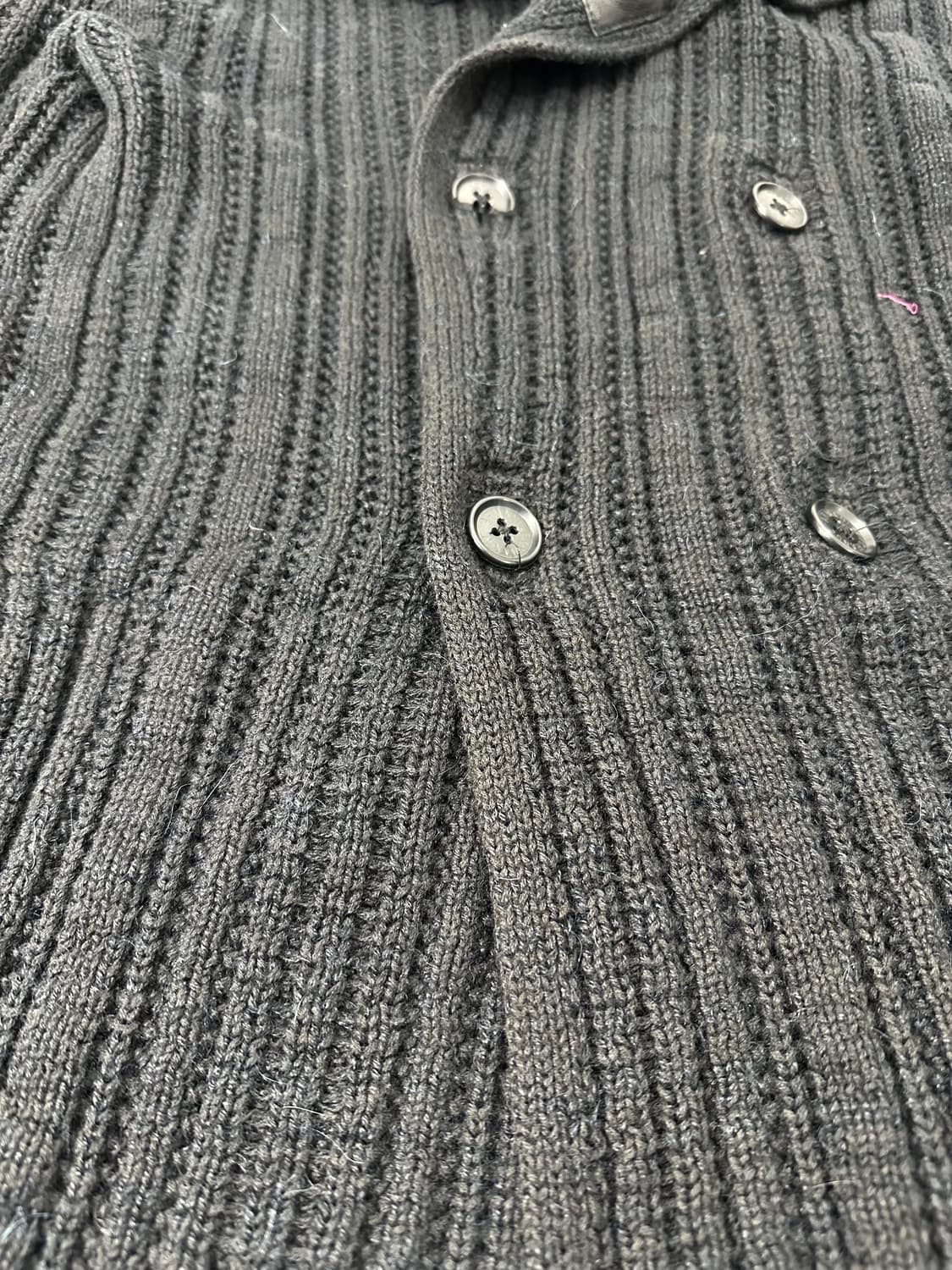 아르마니 익스체인지 숄카라 더블 니트 가디건 상품이미지2