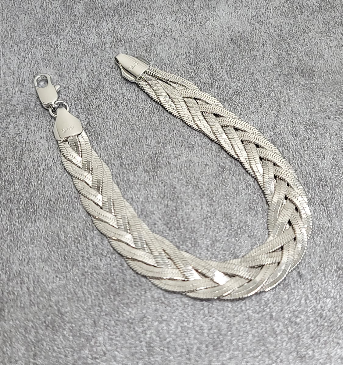 18KGP flat chain bracelet 상품이미지4