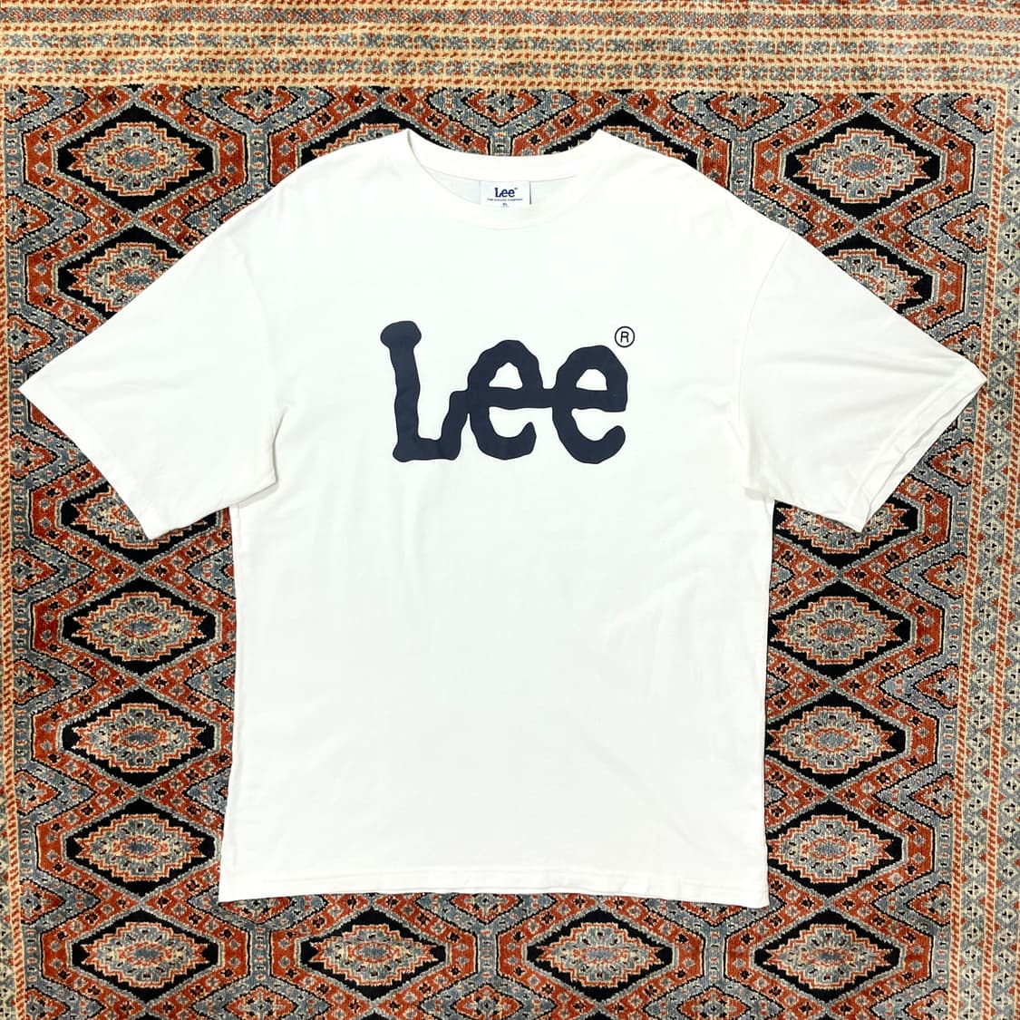 리 Lee 화이트 스펠로고 기본 반팔티셔츠 남성XL 상품이미지1