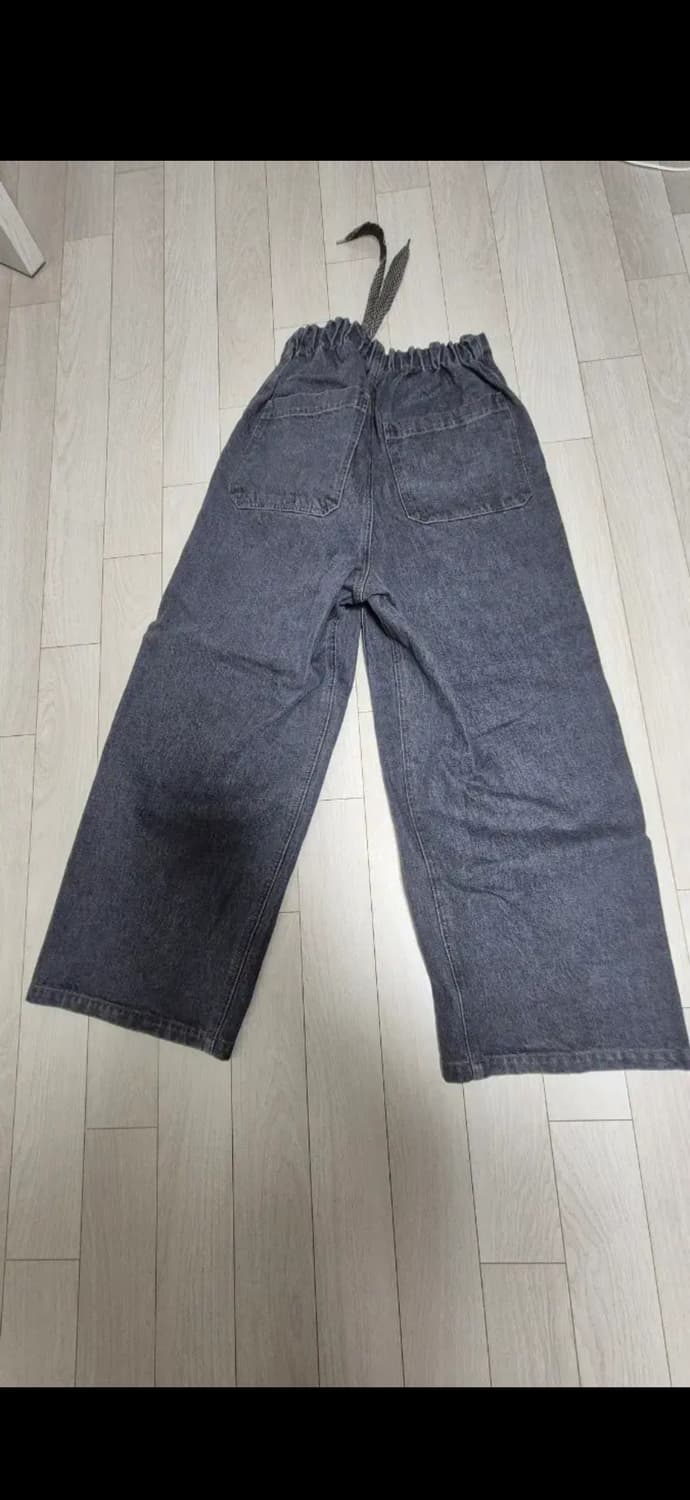 캐피탈 14온즈 데님 더블 니 이지 배기 팬츠 블랙 키나리 상품이미지3