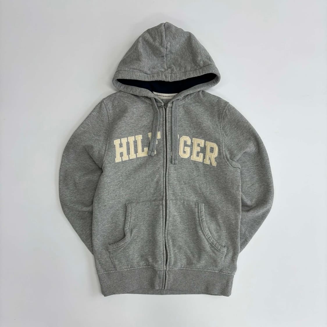 타미힐피거 아치로고 그레이 스웻 후드집업 희귀져지(S) 상품이미지2