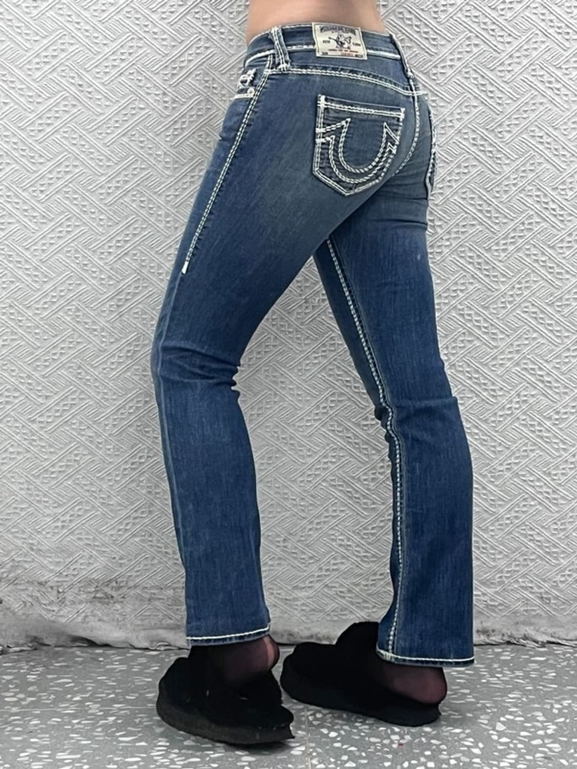 트루릴리전 고딕 빈티지무드 스트레이트 데님팬츠 26인치 C08348 상품이미지2