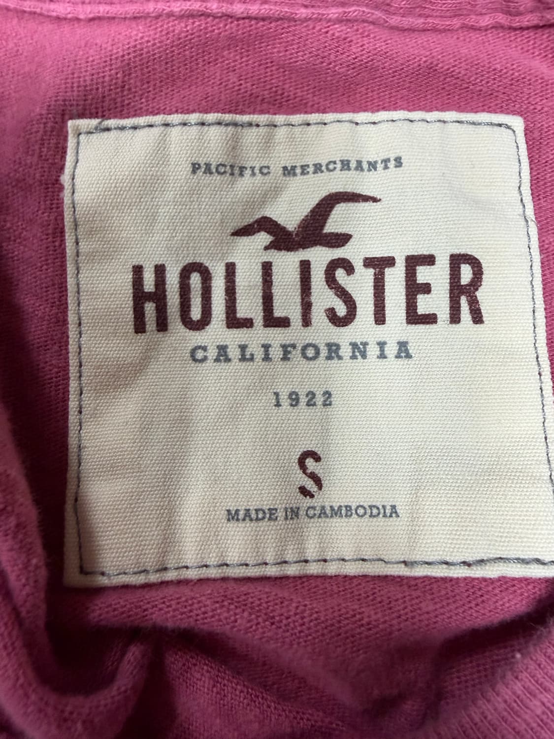홀리스터 핑크 반팔 s 상품이미지3