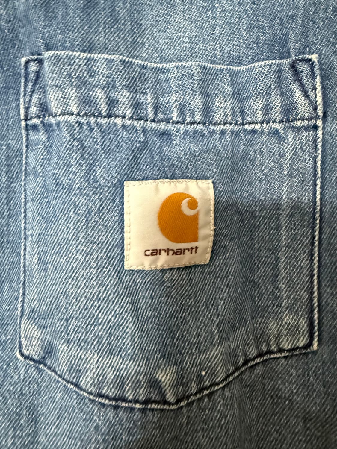 칼하트 숏슬리브 오디 데님 셔츠 상품이미지2