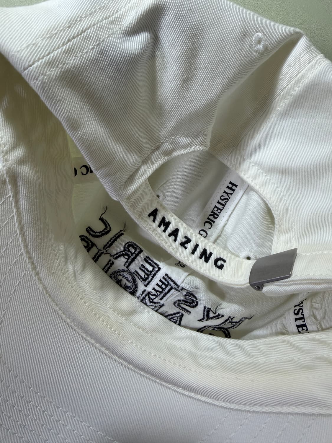 hysteric glamour 히스테릭글래머 캡 모자 화이트 상품이미지2