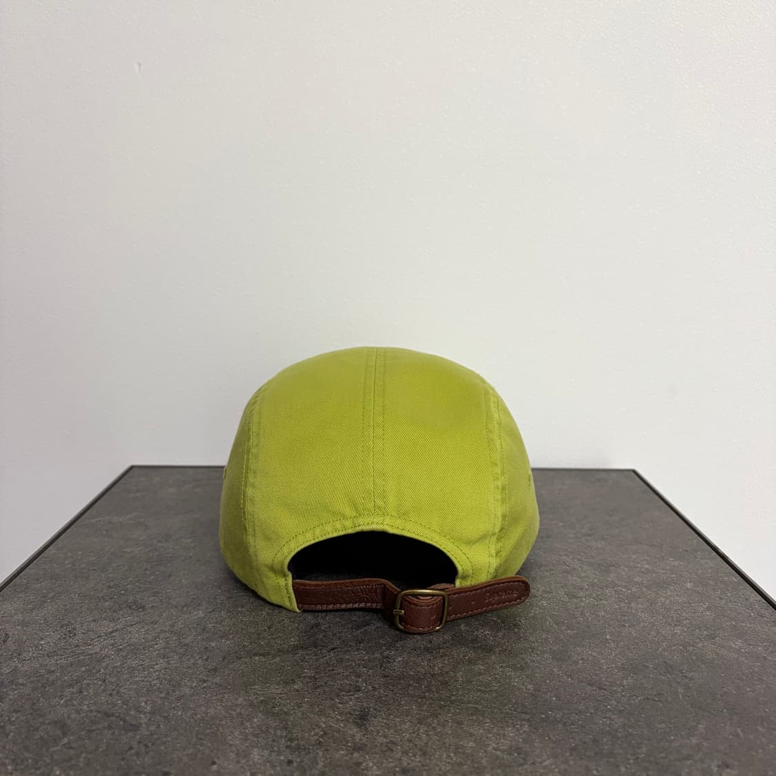 (OS) 슈프림 박스로고 캠프캡 모자 22SS 워시드 다크 라임 상품이미지4