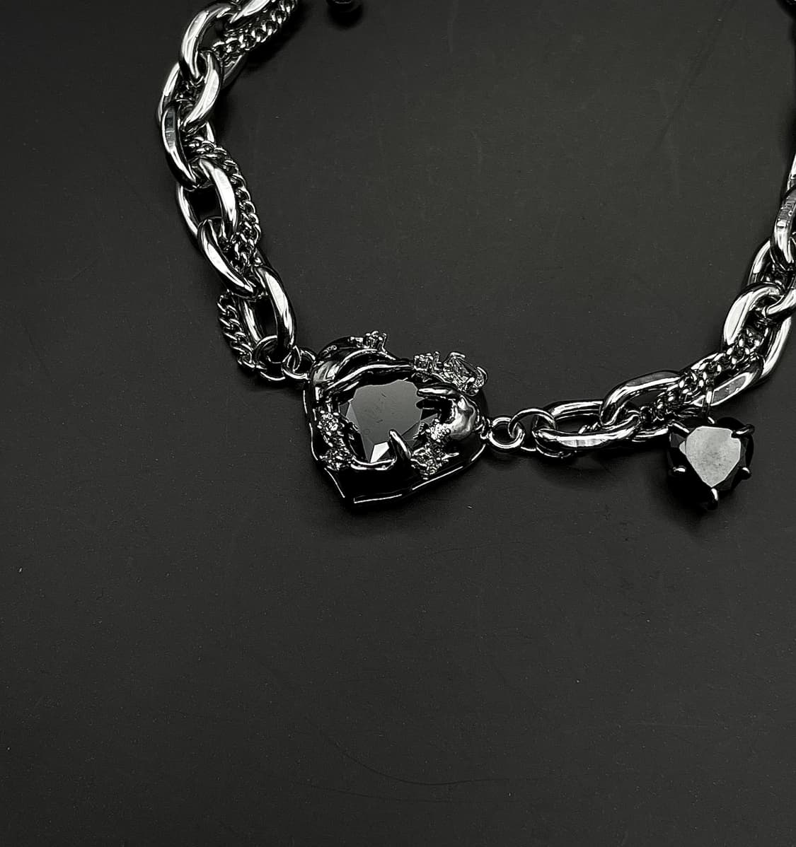 pcr053 Black heart bracelet 상품이미지2