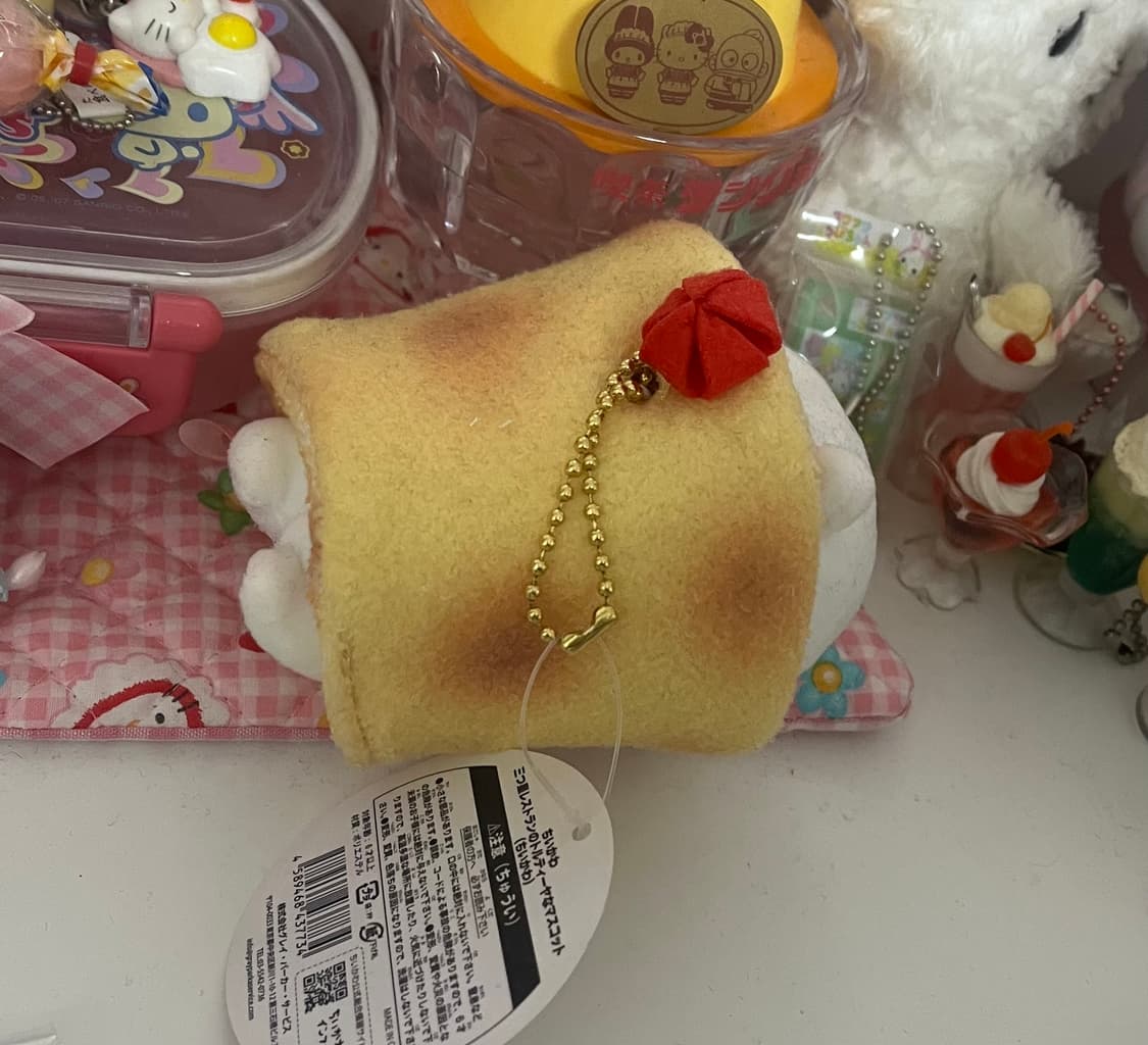 치이카와 또띠아 스위츠 롤케이크 디저트 먼작귀 인형 스트랩 키링 한정판 상품이미지3