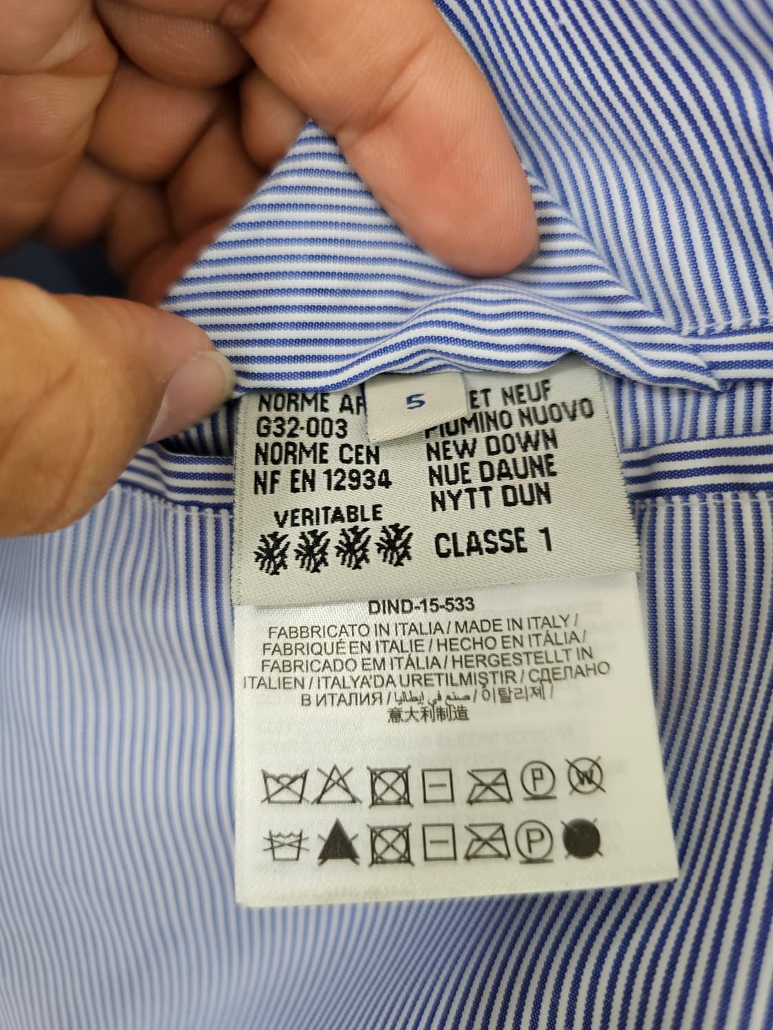 몽클레르 감므블루 패딩 / Thom Browne 라인 / XL 상품이미지8