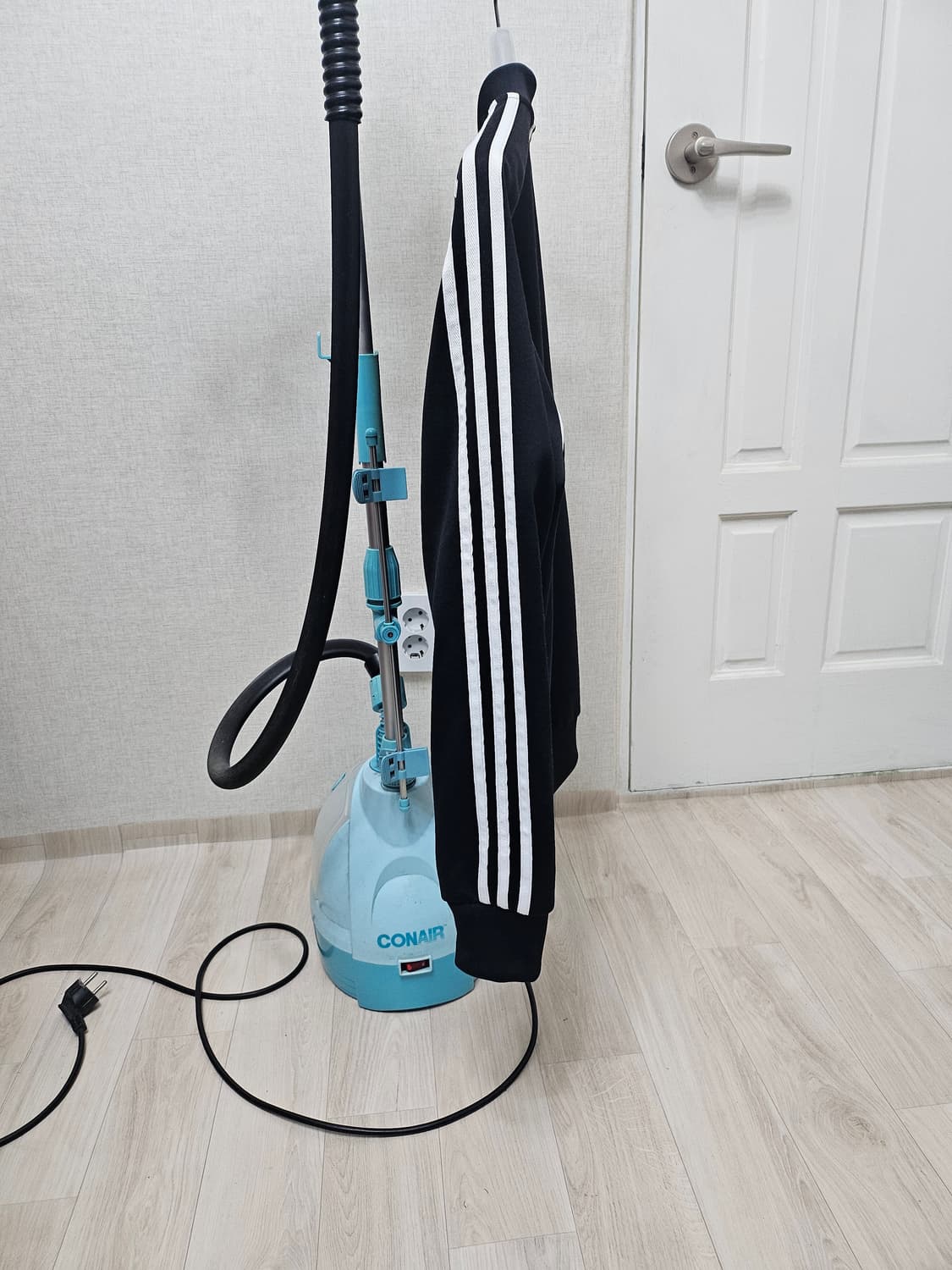 (100)L ☆초대장급☆ 아디다스 슈퍼스타 2중지퍼 [검흰] 트랙탑져지 상품이미지4