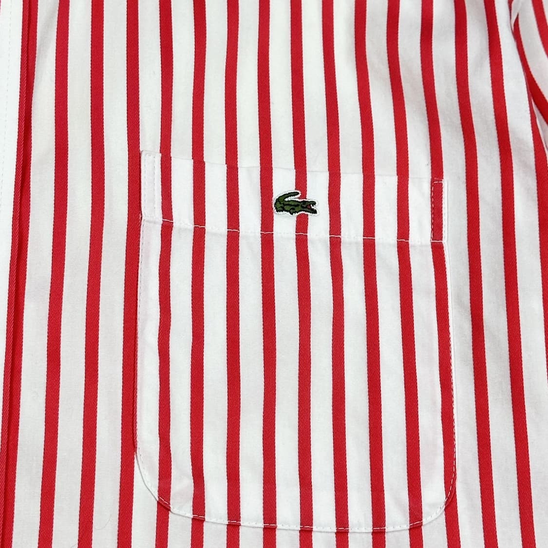 라코스테 크록 핑크 스트라이프 셔츠 (L) 상품이미지3