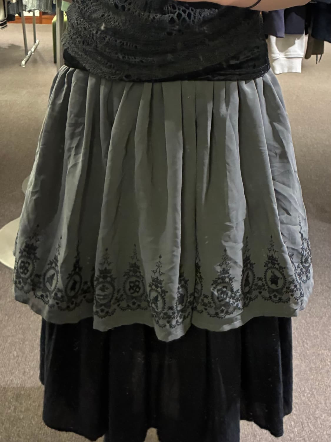 165)Japanese vintage 여성 프린팅 미니 스커트 상품이미지1