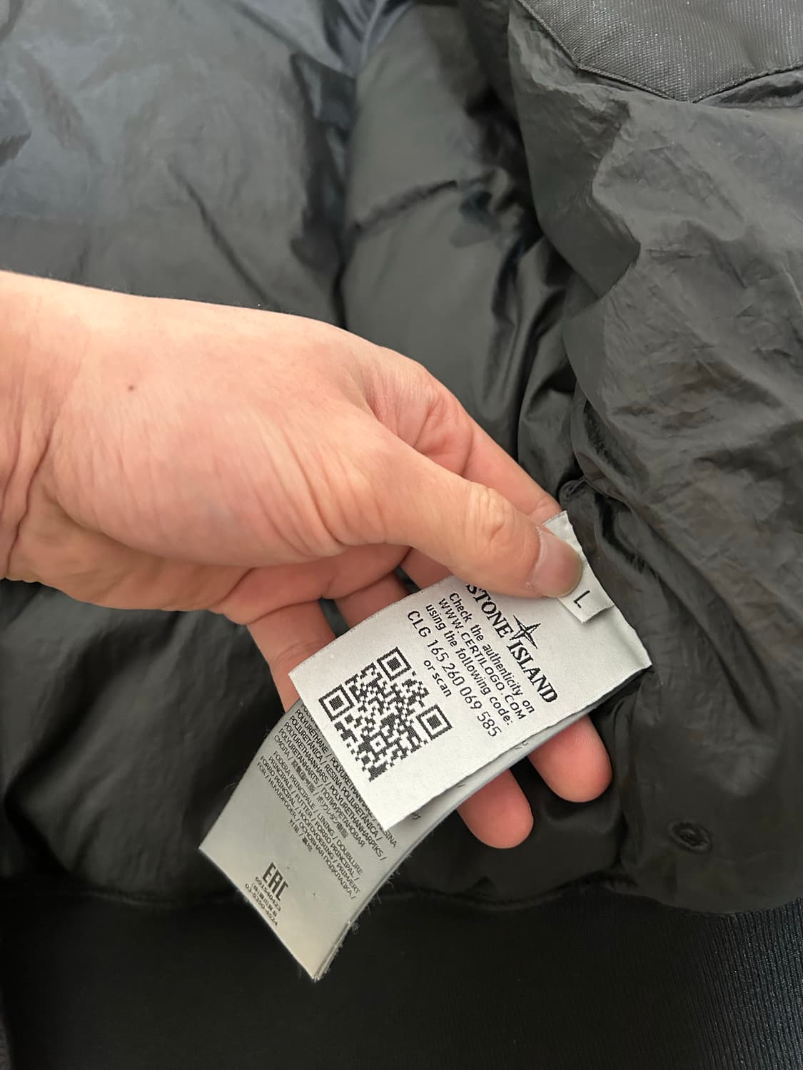 스톤아일랜드 크링클랩스 패딩 블랙 18 상품이미지7