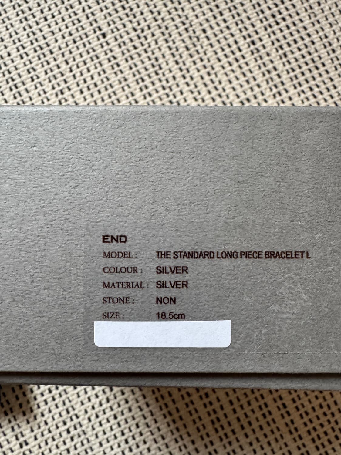 새상품 앤드커스텀 쥬얼리 925 실버 체인 팔찌 상품이미지3