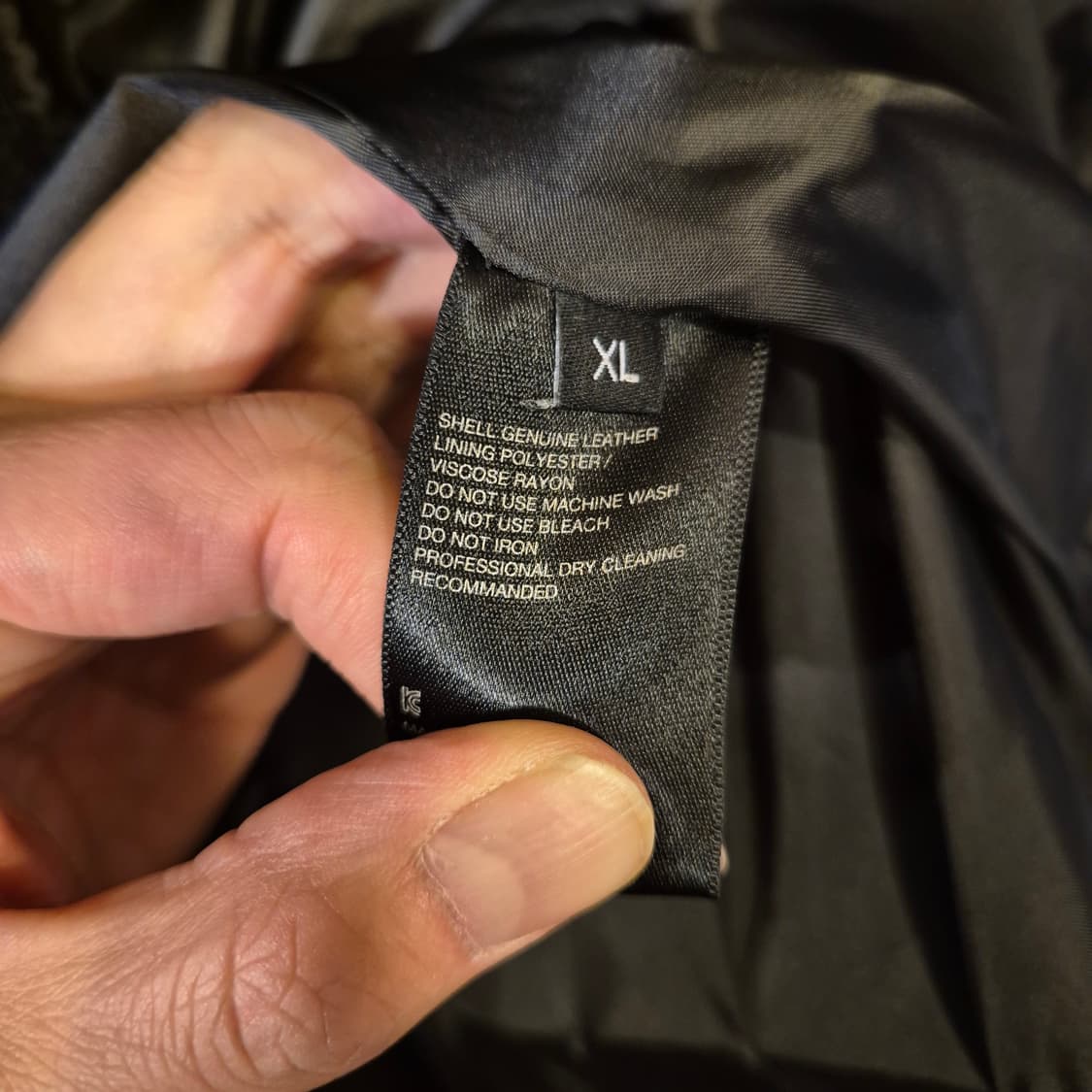 XL(착샷잇음) 비바스튜디오 블랙 가죽 라이더자켓  상품이미지6