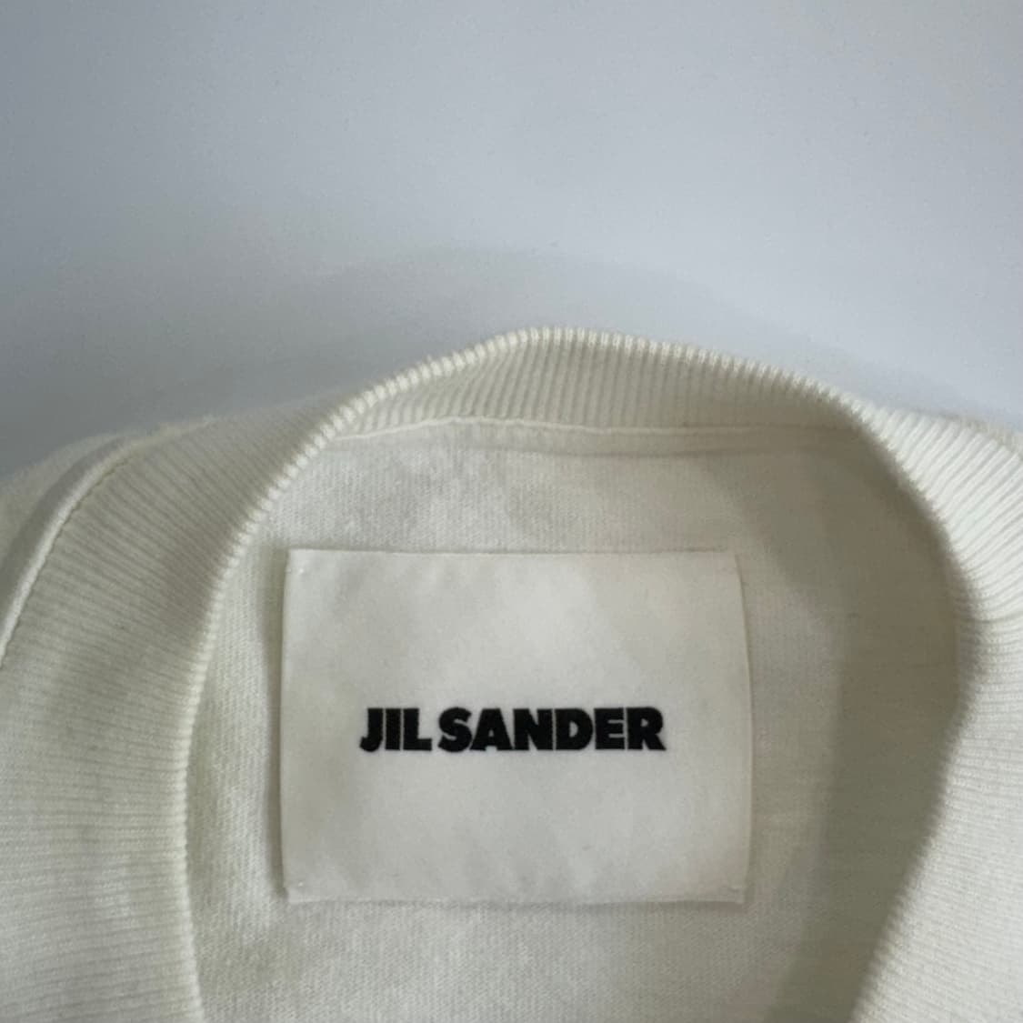 Jil Sander 질샌더 스펠아웃 로고 화이트 반팔 상품이미지5