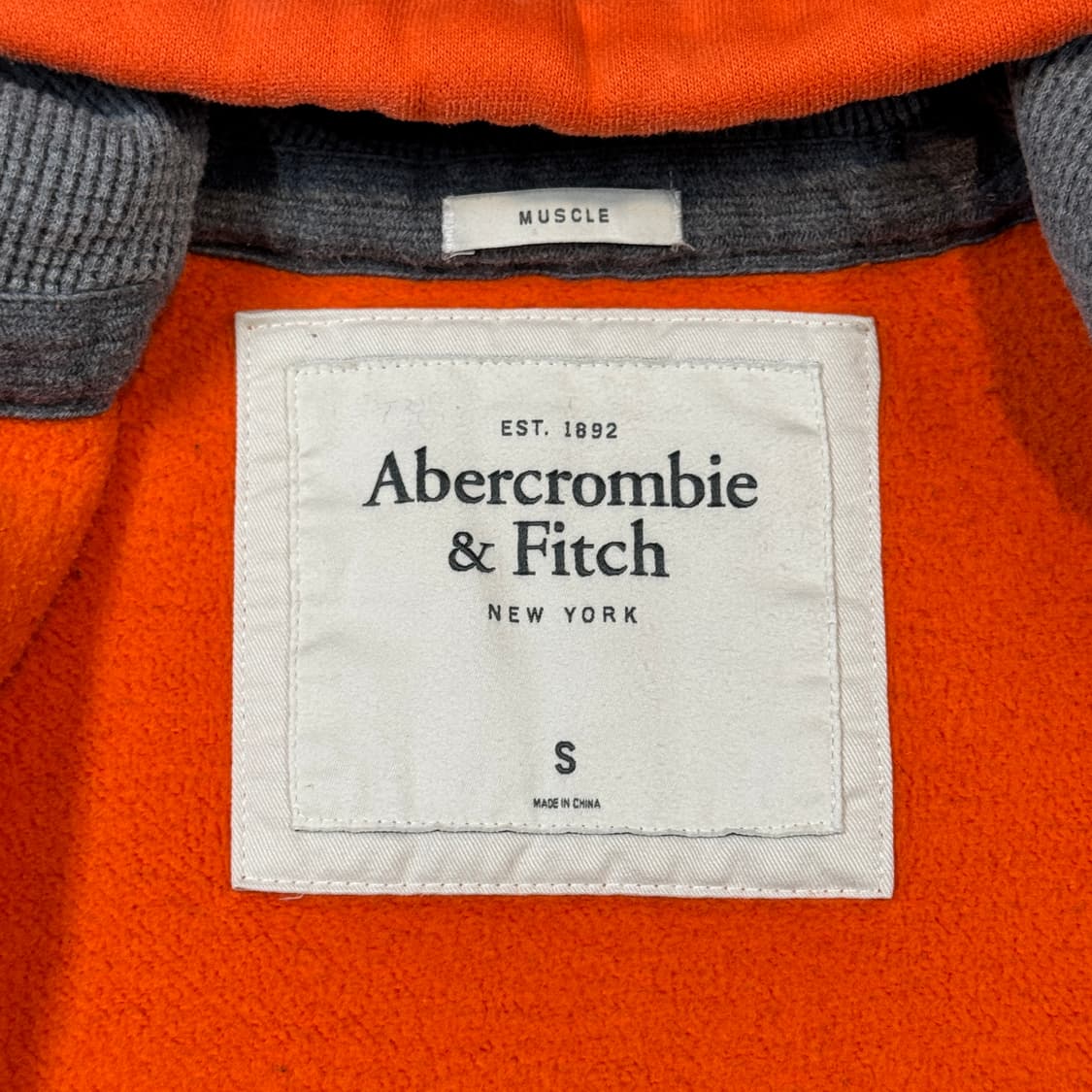 S) 아베크롬비 후드집업 주황 오렌지 상품이미지7