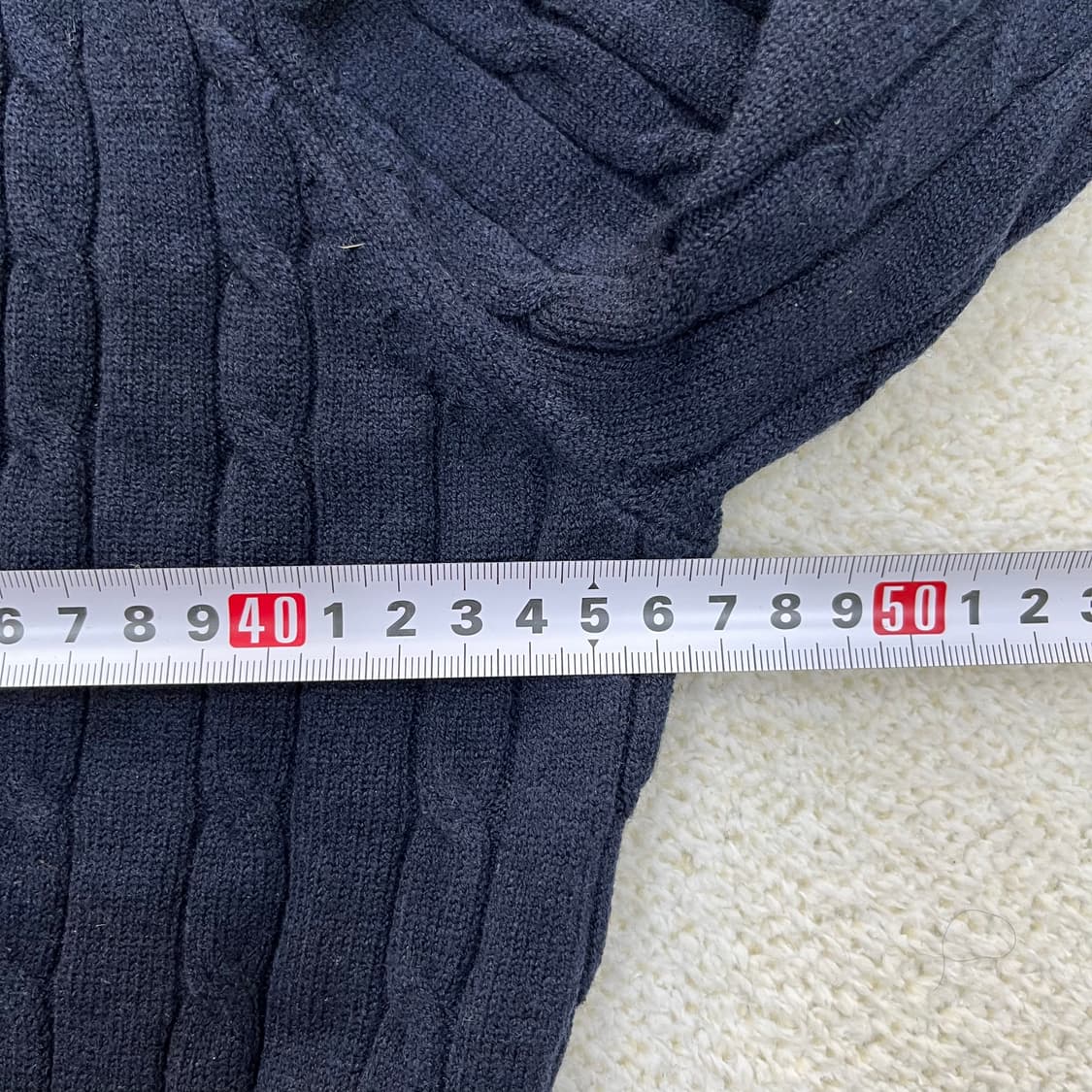 100 비버리힐즈 케이블 니트 스웨터 0312M1 상품이미지6