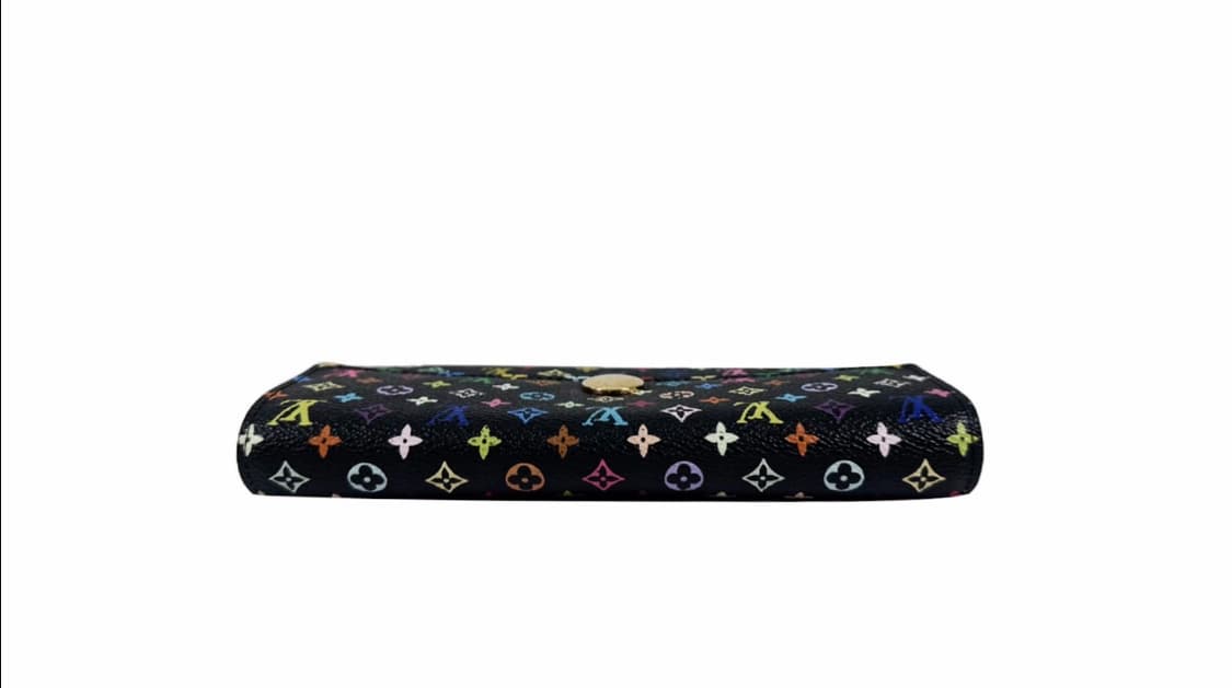 루이비통 여성 사라 멀티컬러 모노그램 장지갑 블랙 M93747 상품이미지3