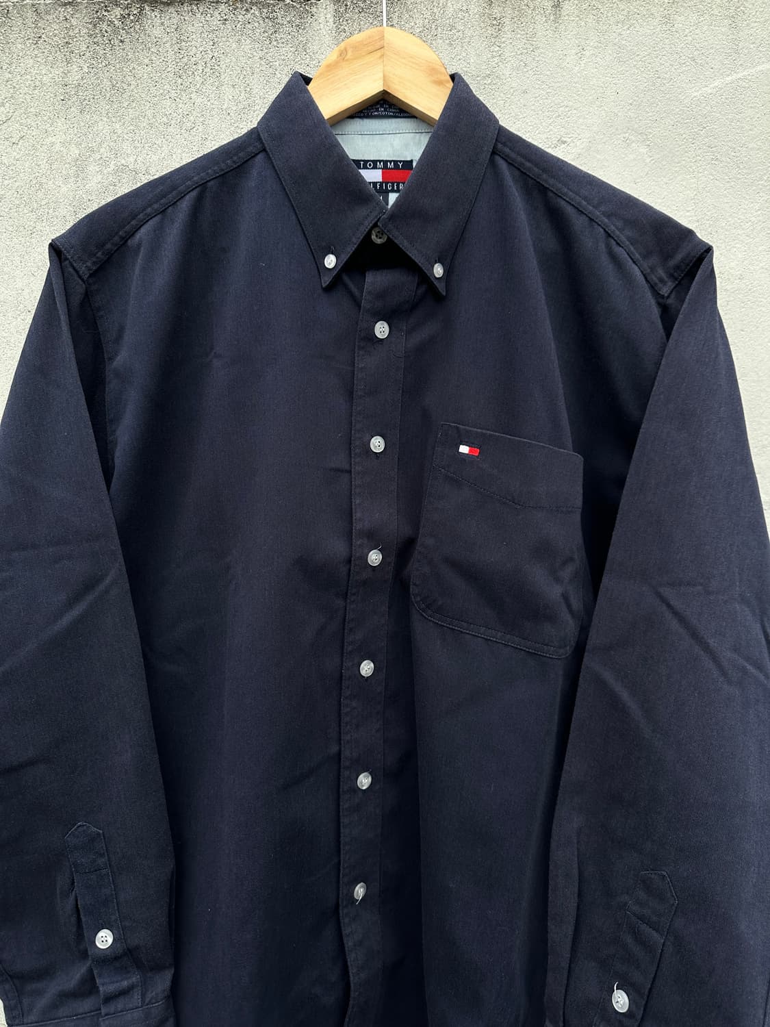 [M-L] 타미힐피거 네이비 트윌코튼 셔츠 상품이미지2
