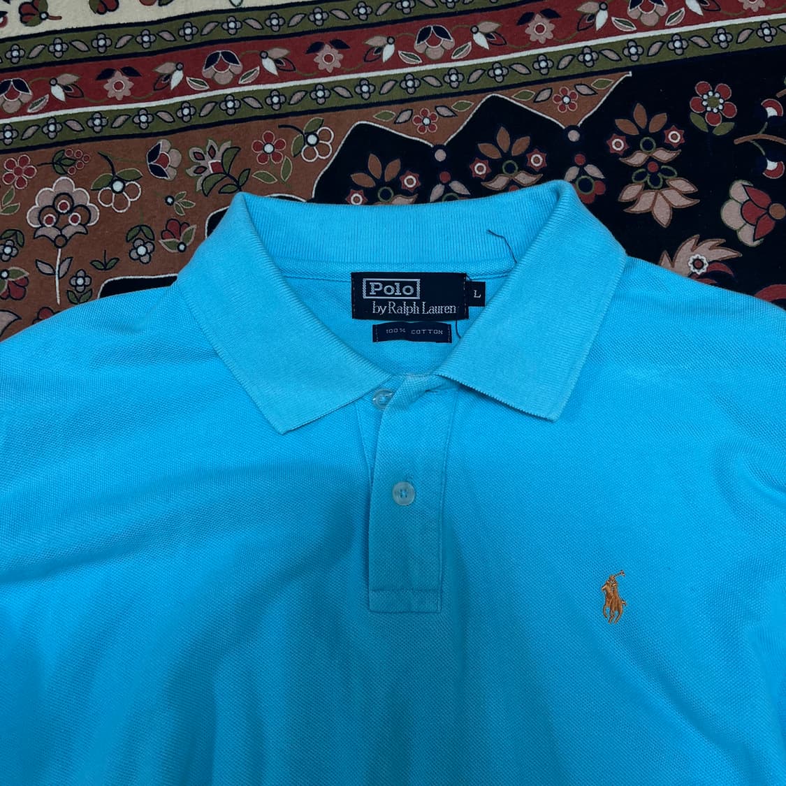 폴로 랄프로렌 PK 긴팔 카라티 라이트 블루 L/100 상품이미지2