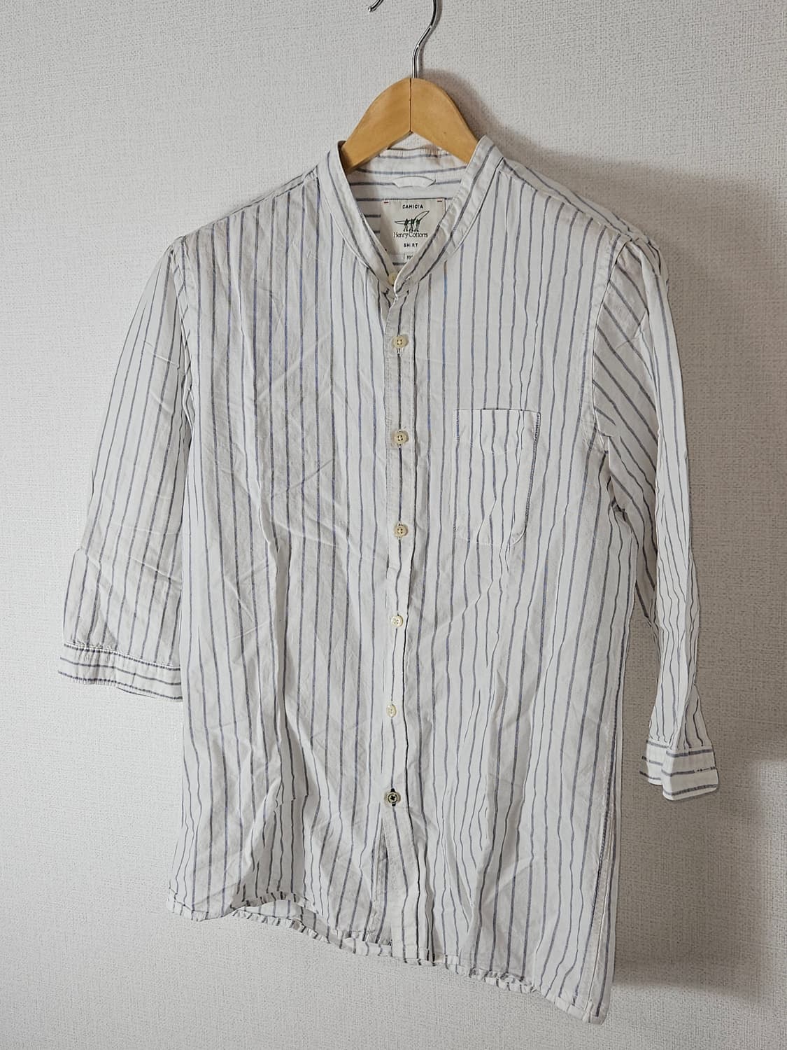 헨리코튼 헨리넥 린넨 마 7부 반팔셔츠 기모노 남성 100 (거의새상품) 상품이미지2