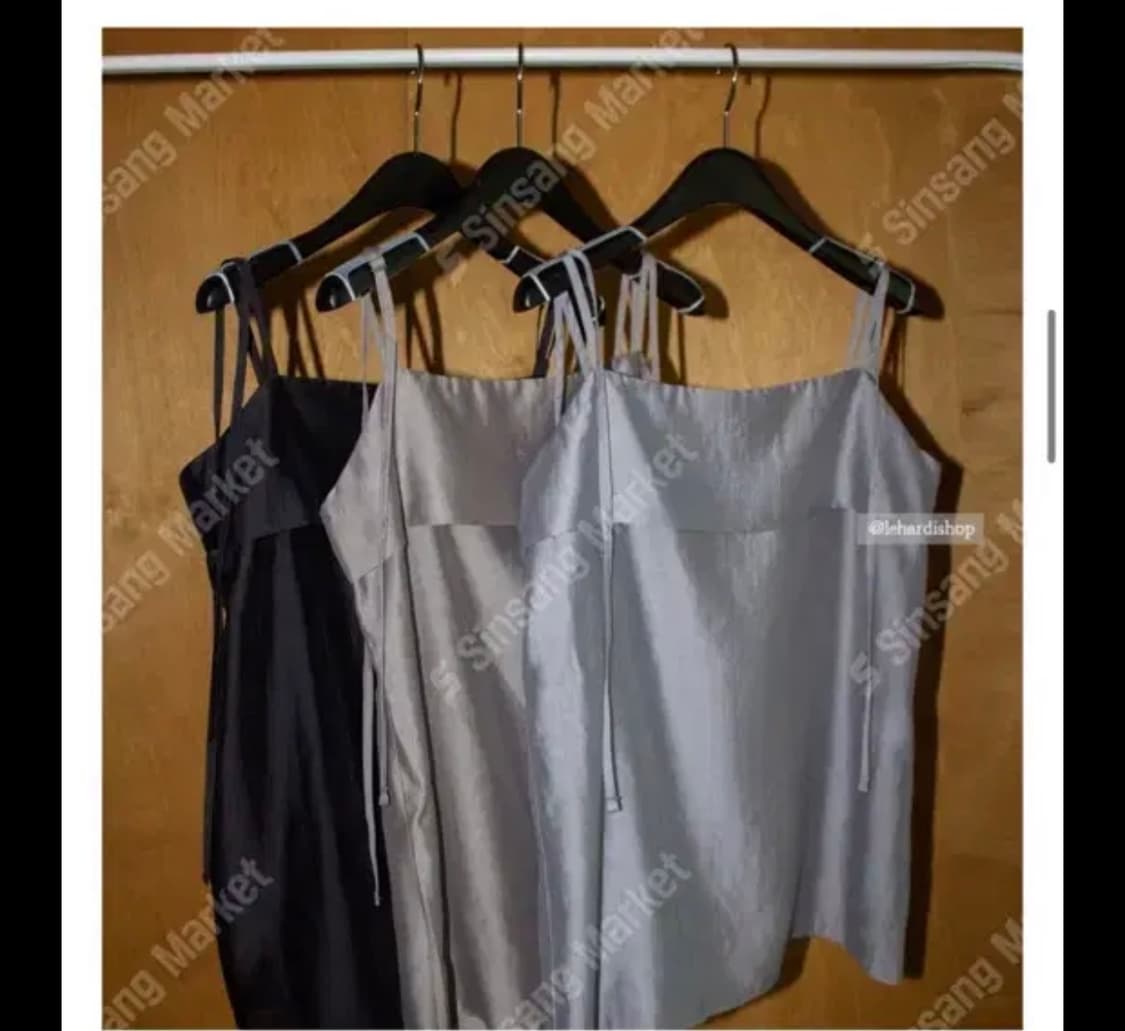 플랏 flat 타비 나시 실키 시스루 블라우스 상품이미지3