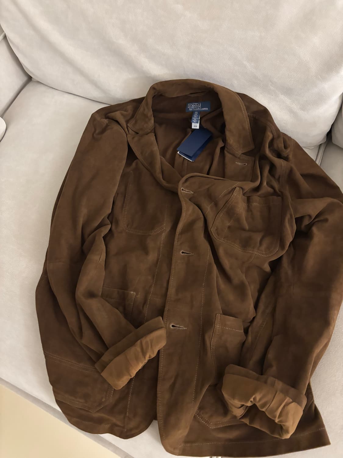 폴로 랄프로렌 염소가죽 스웨이드 스포츠 자켓 XXL 상품이미지2