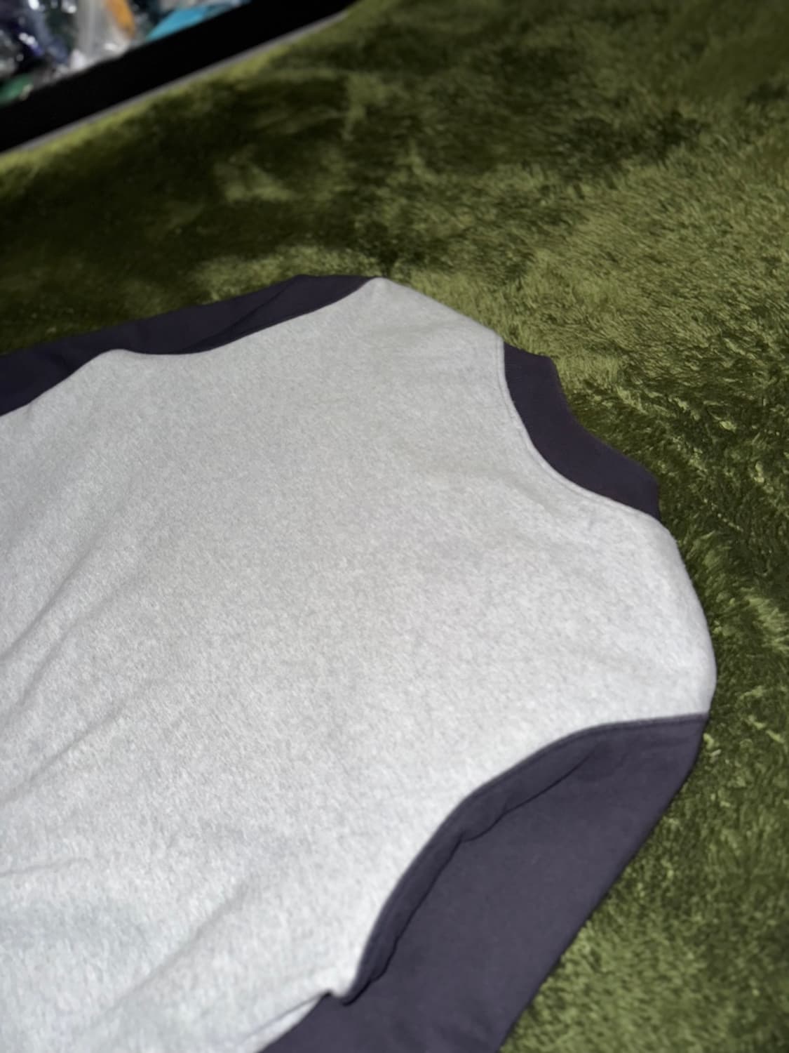 [L] 러셀 애슬레틱 엠브로더리 로고 이너 플리스 스타디움 자켓 그레이 상품이미지10