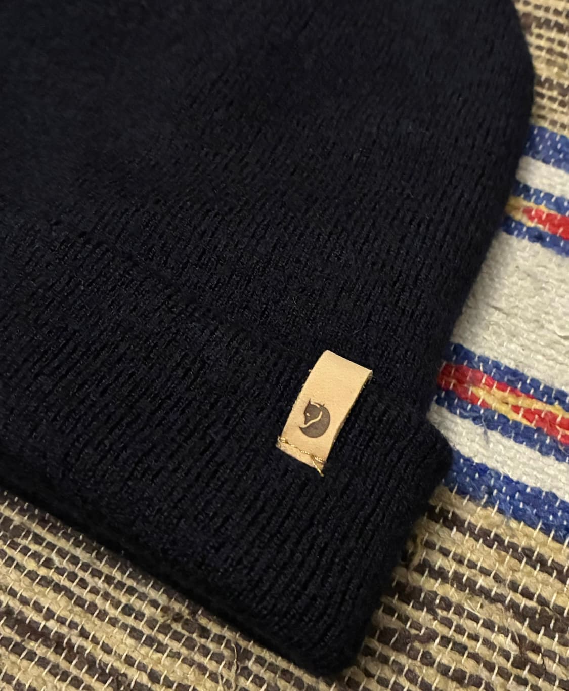 (F)피엘라벤 클래식 울 니트햇 비니 모자 네이비 상품이미지3