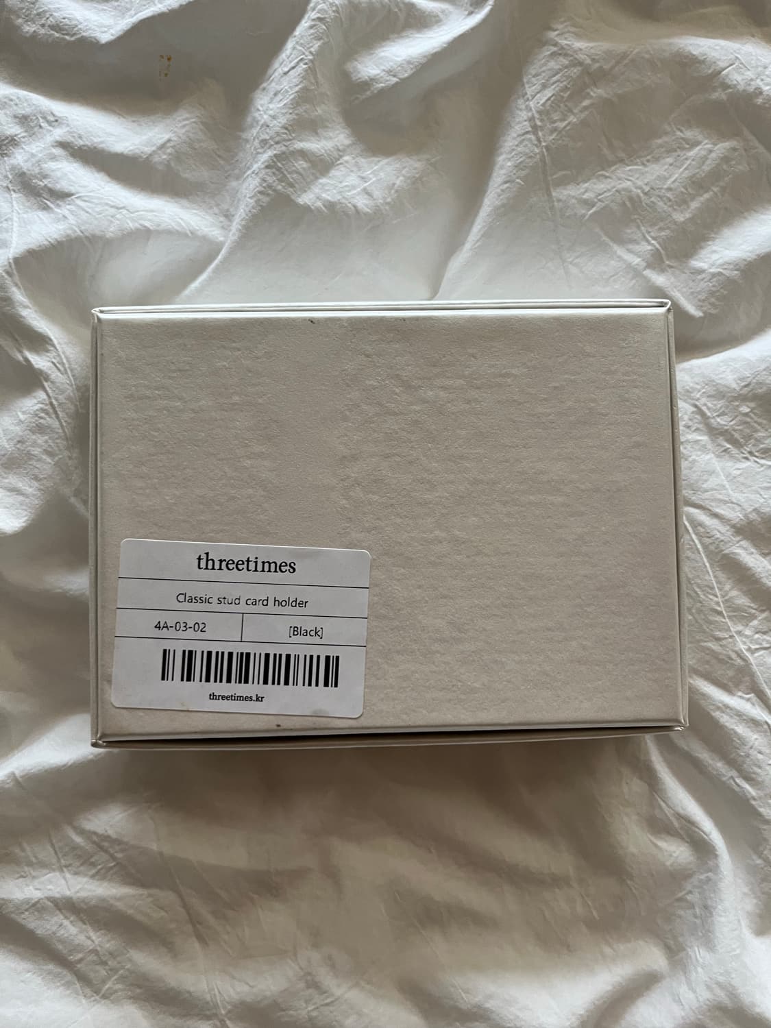 쓰리타임즈 스터드 카드 홀더 블랙 상품이미지10