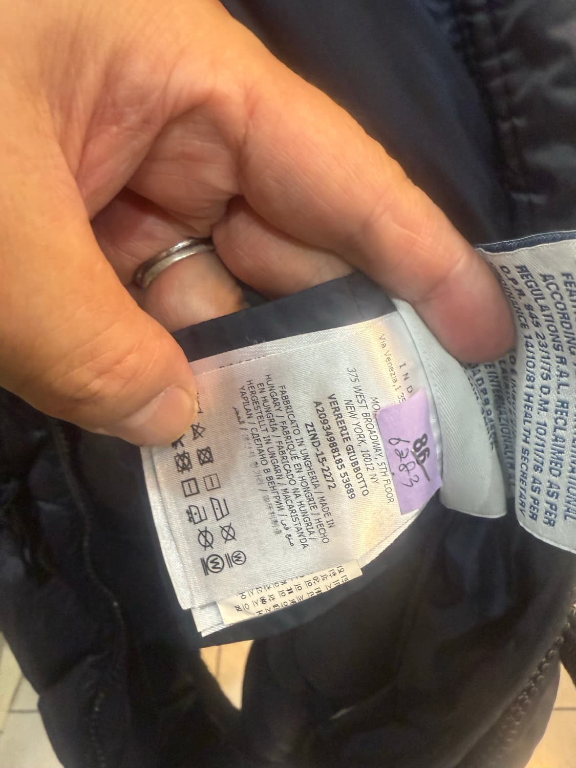 1/55-66 정품 몽클레어 퀄팅 롱패딩 팝니다 상품이미지5