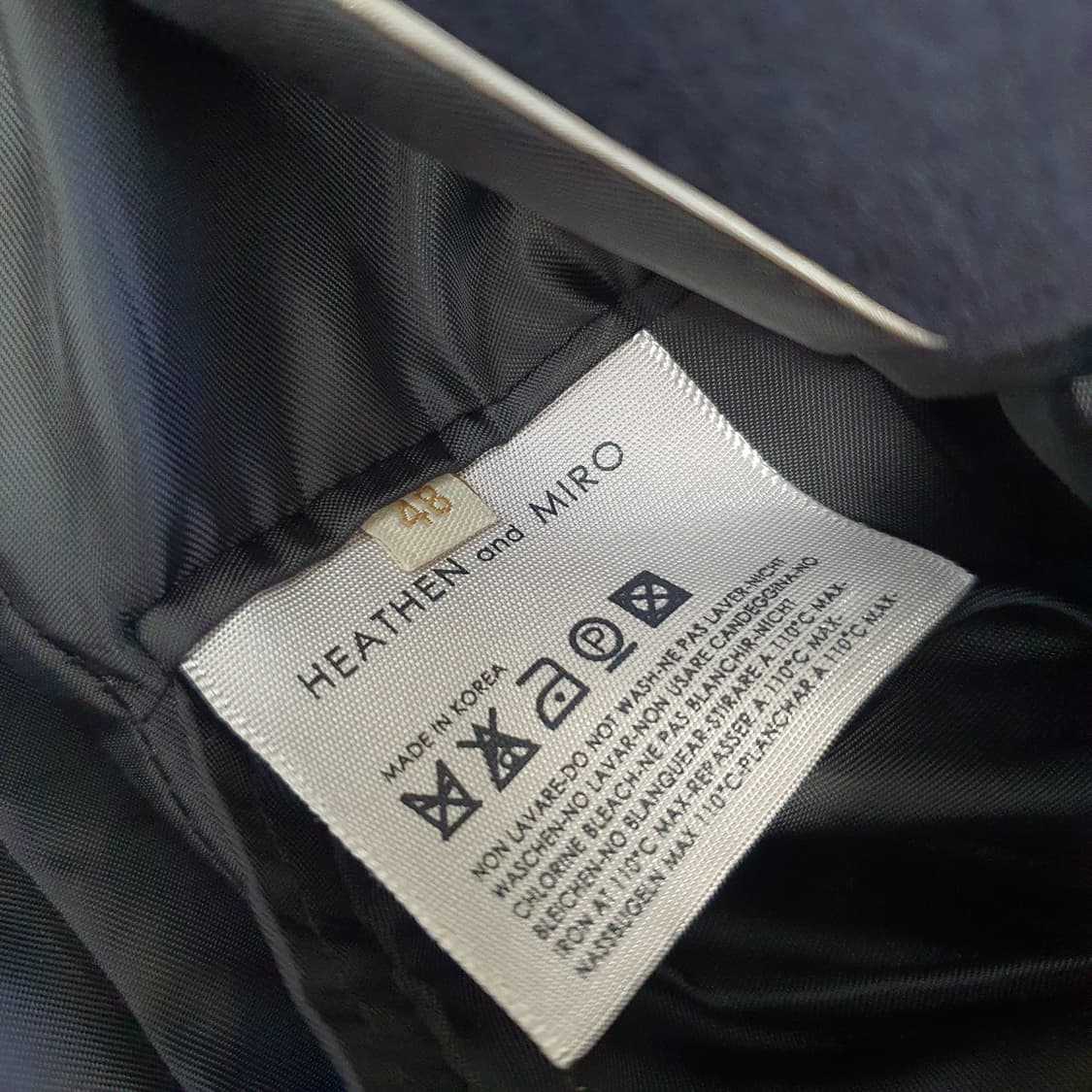 헤든앤미로 슬림핏 더블 코트 자켓 남자95 상품이미지6