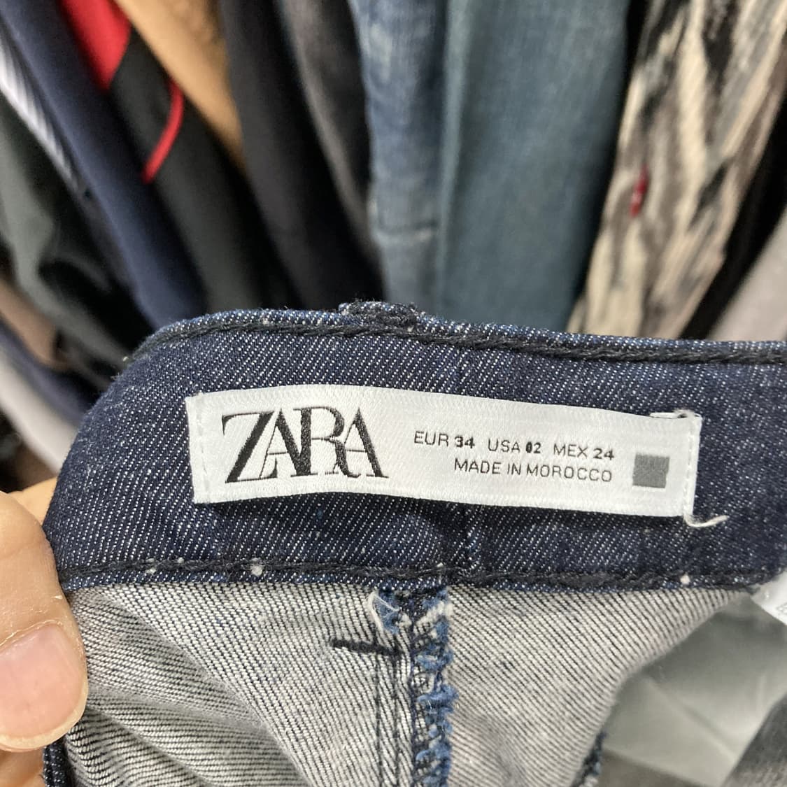 자라 여성데님팬츠 벨트포함 진청 29 상품이미지4